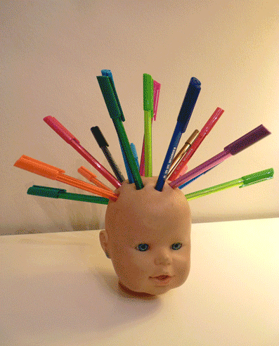 More pens.  Bring more pens. Poscas too.