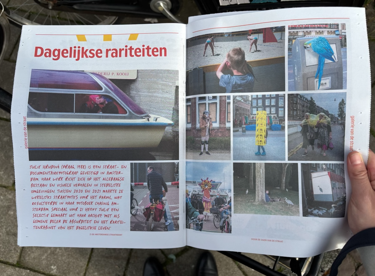 Full spread publication in Z newspaper