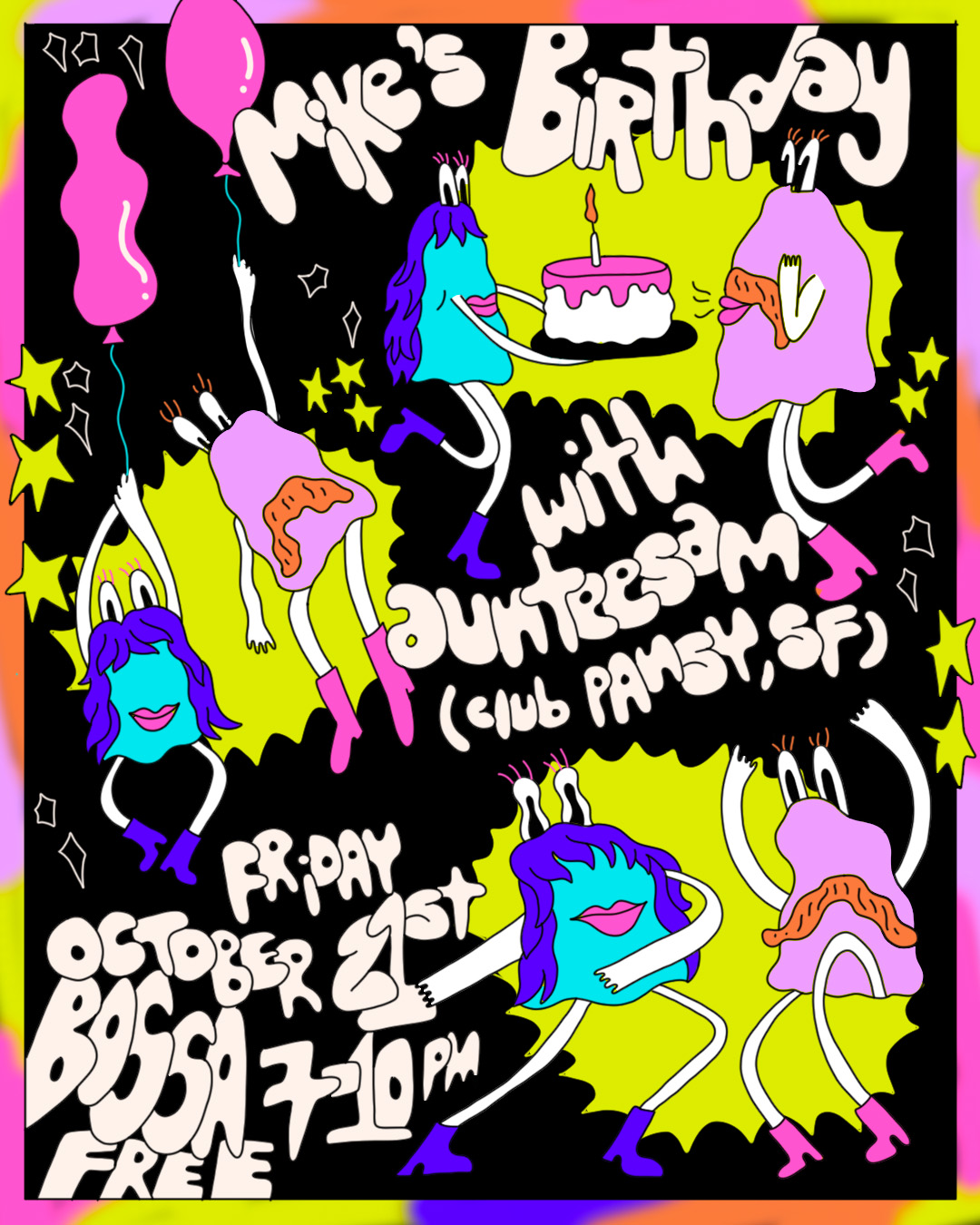 Mike's Birthday Poster, 2022, Digital