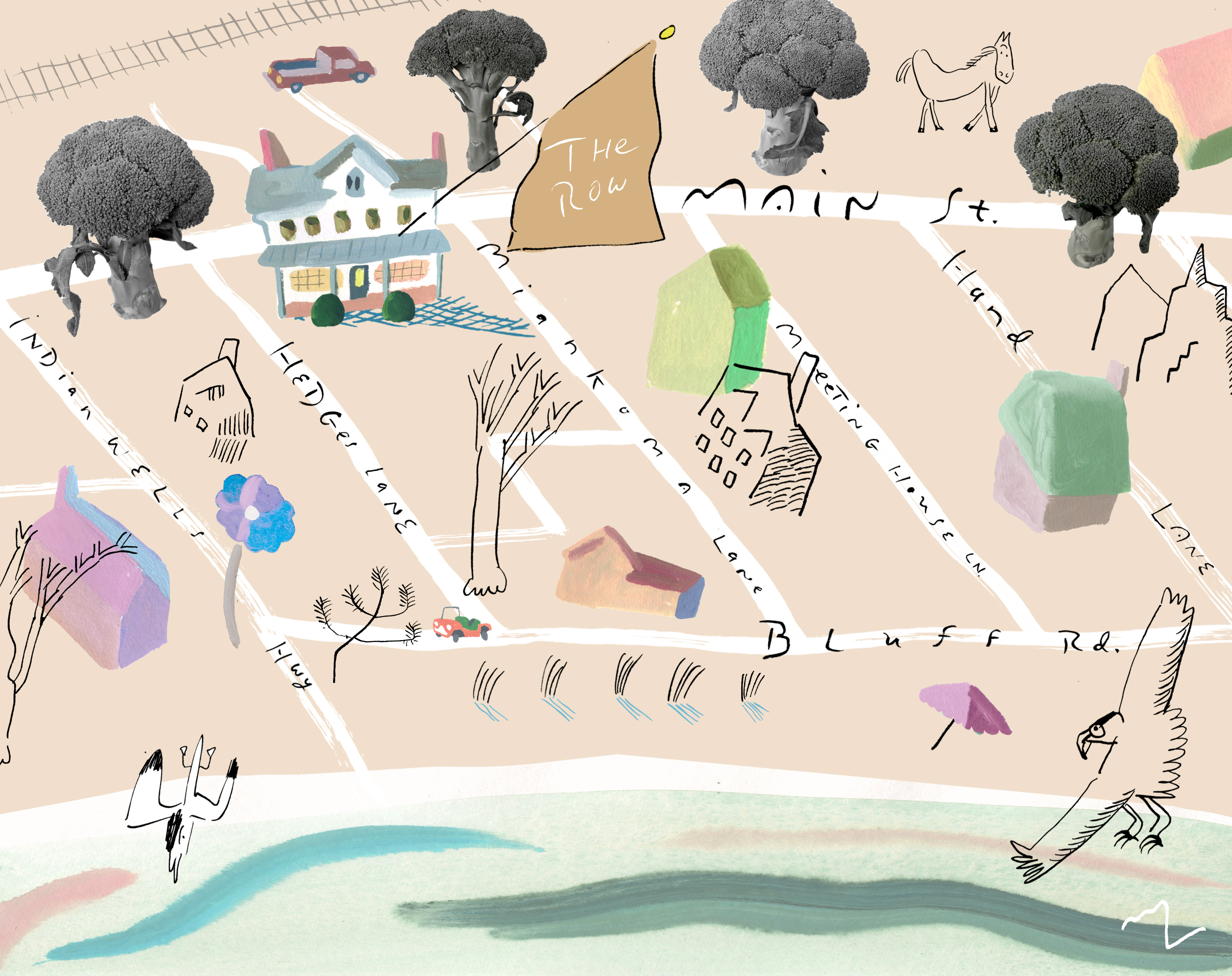 The Row, Amagansett map