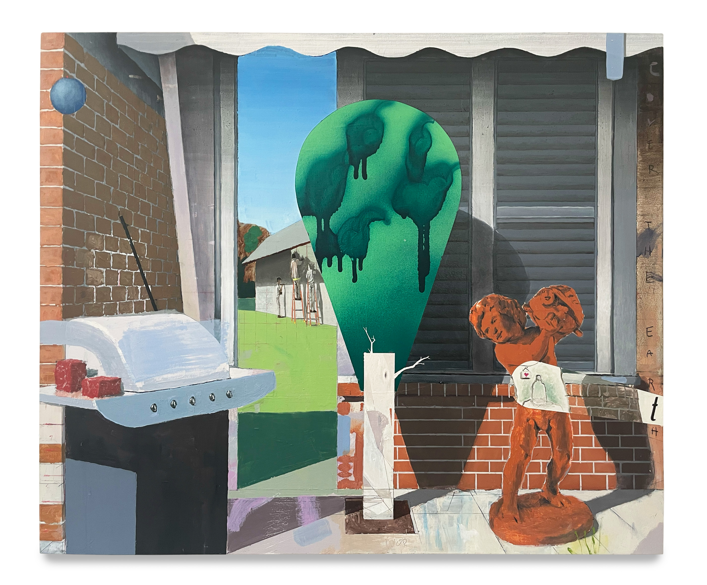 Pastoral; Acrylic and Oil Paint on Panel; 24x20 inches