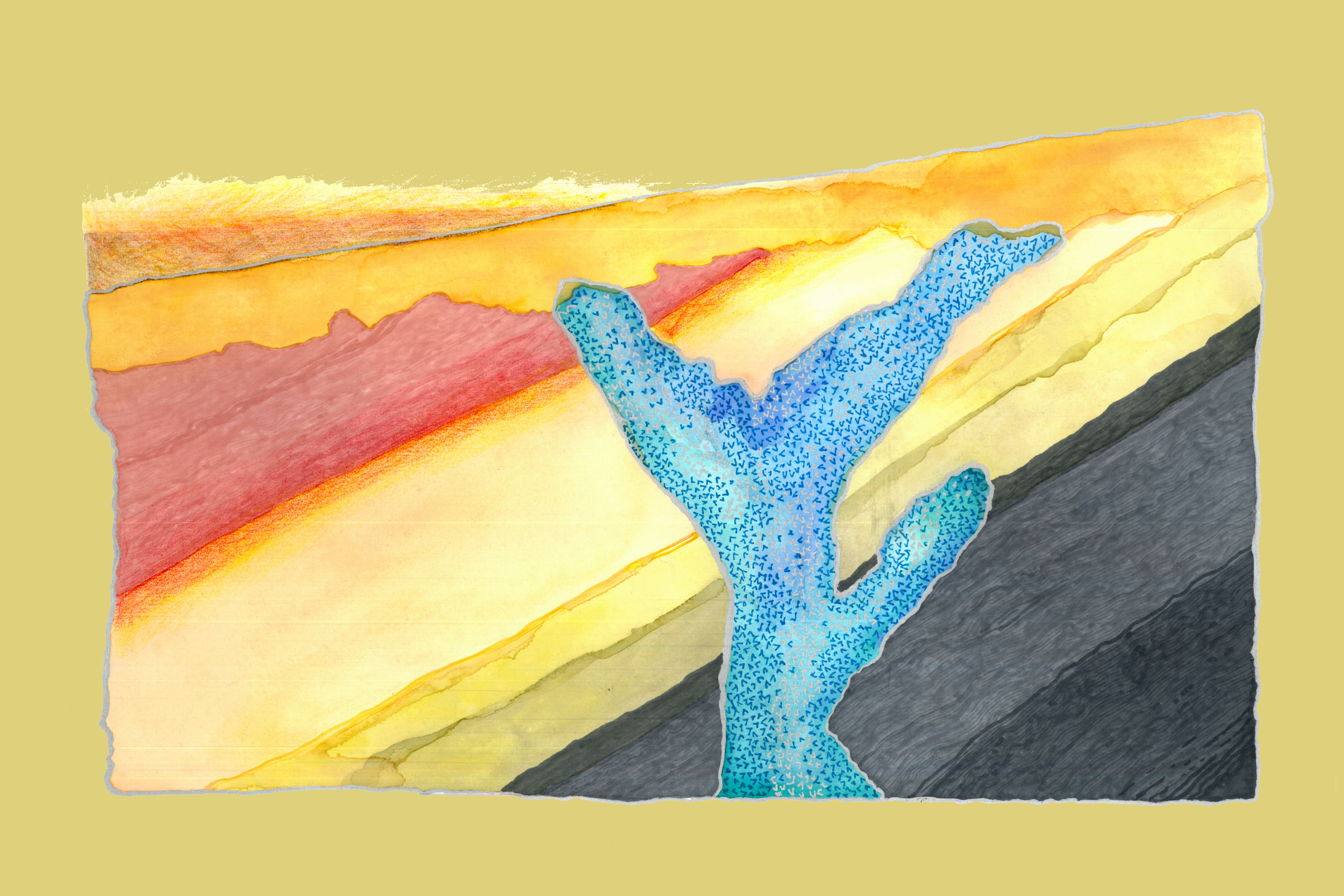 Diagrammatic Geologic Cross Section Illustrating Igneous Intrusive