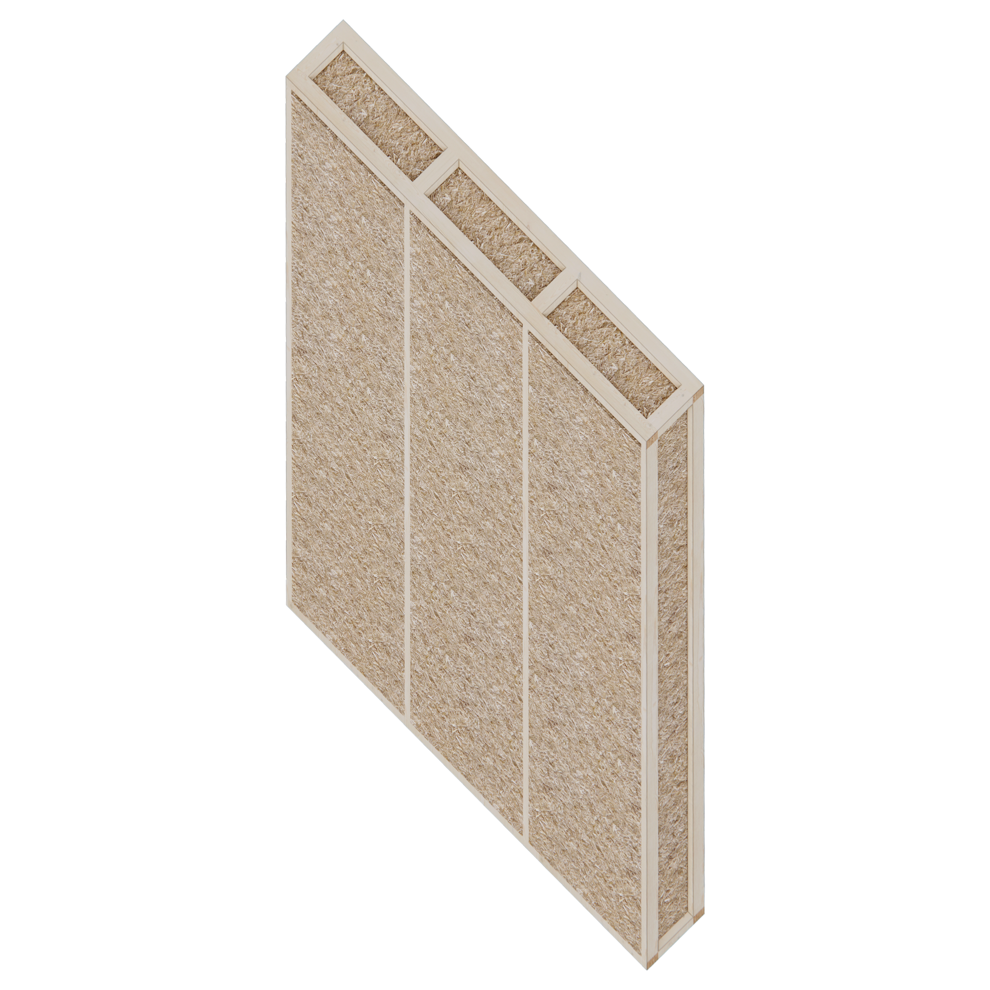 Straw infill panel