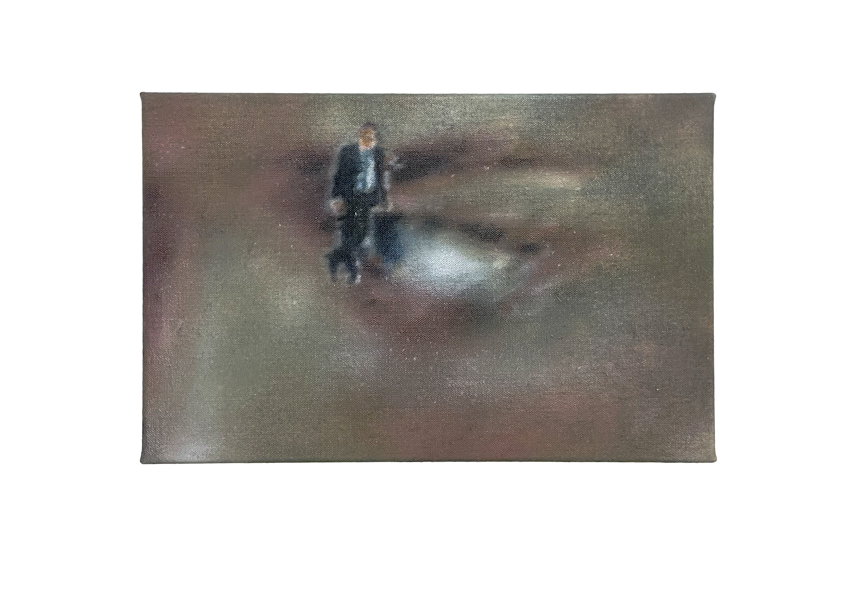 Analyzon Closer, 2025, Acrylic on Linen,27 x 40 cm