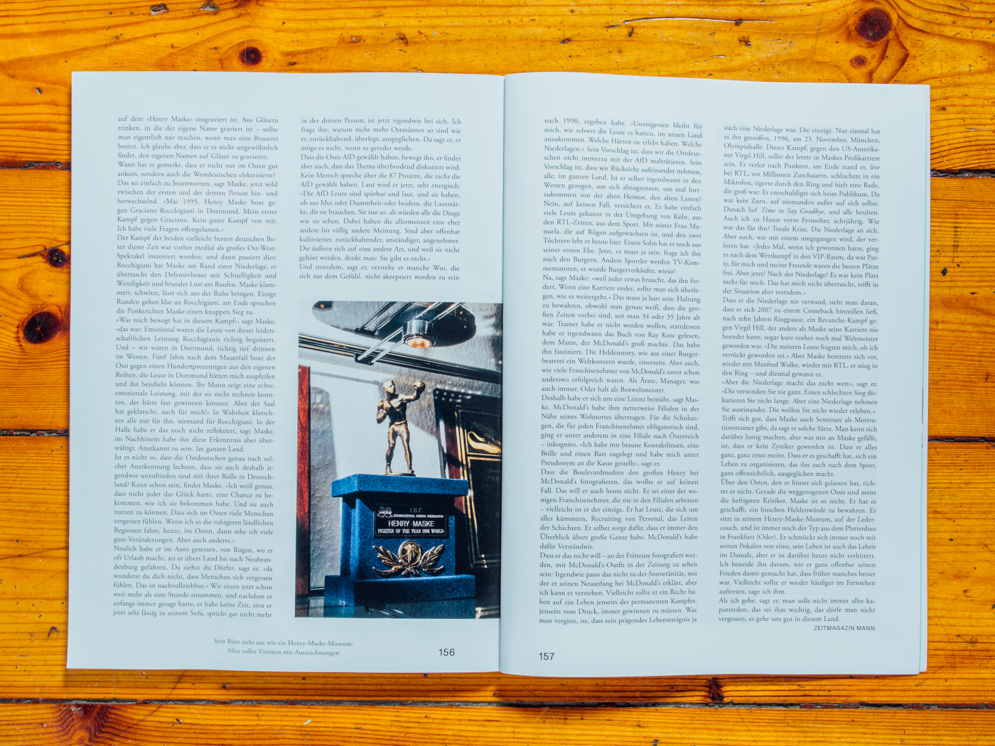 Zeit Magazin Mann / Henry Maske / April 2018