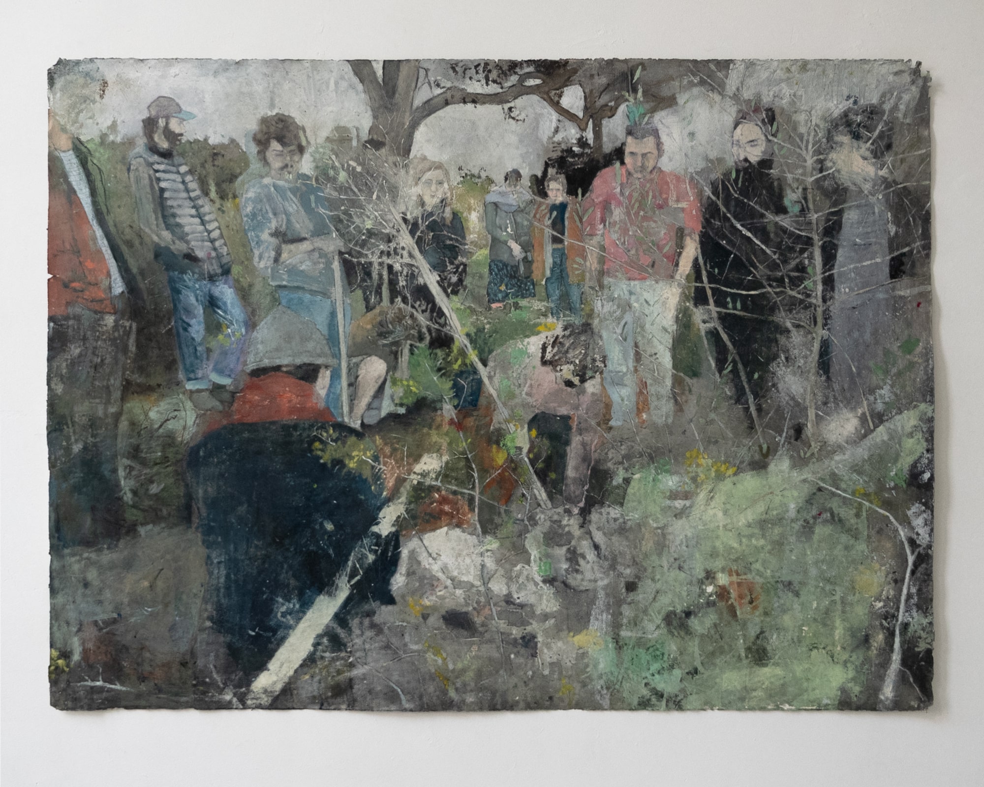 "Árvore do Amigo", 2023  mixed media on paper, 130.5 x 182 cm 