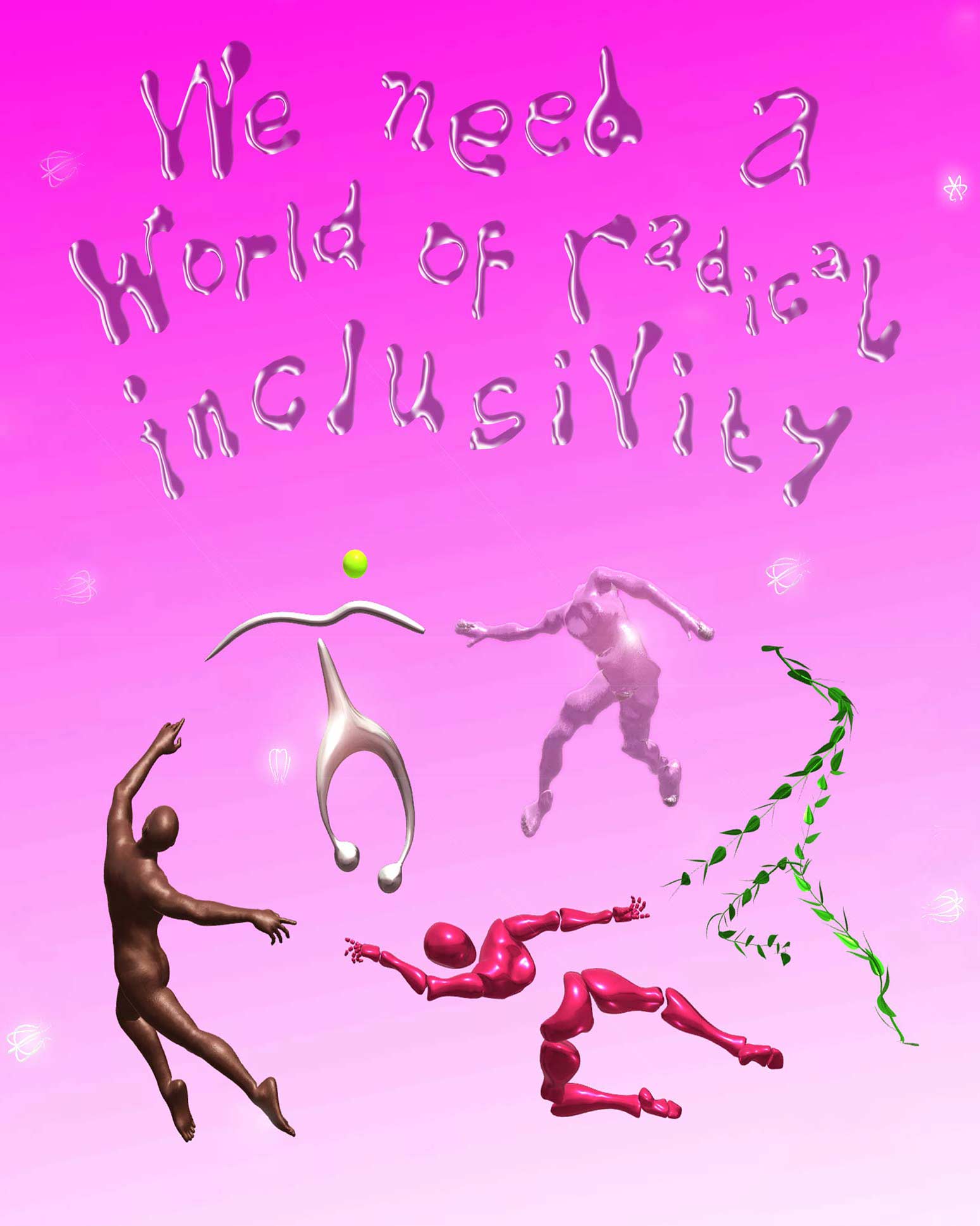 7/7Creative direction, A Future World posters, 2021Artwork: Kumbirai Makumbe