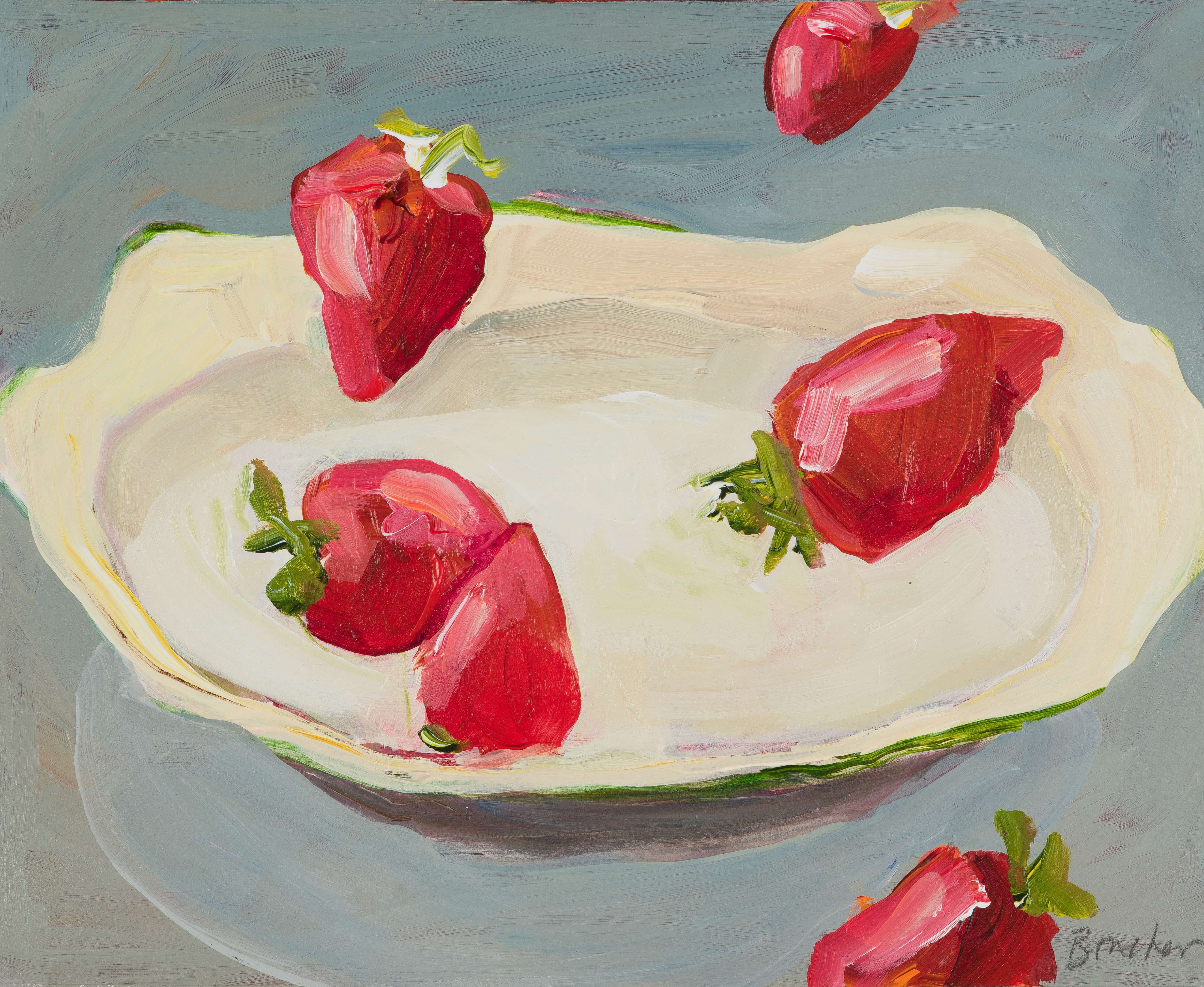 Red Rhythm — 22.5 x 28.5cm Acrylic on Paper (2022)