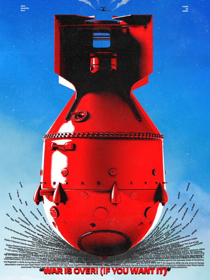 [No.74] "WAR IS OVER (?)" — Fun Fact: this was originally going to be called "Cherry Bomb"