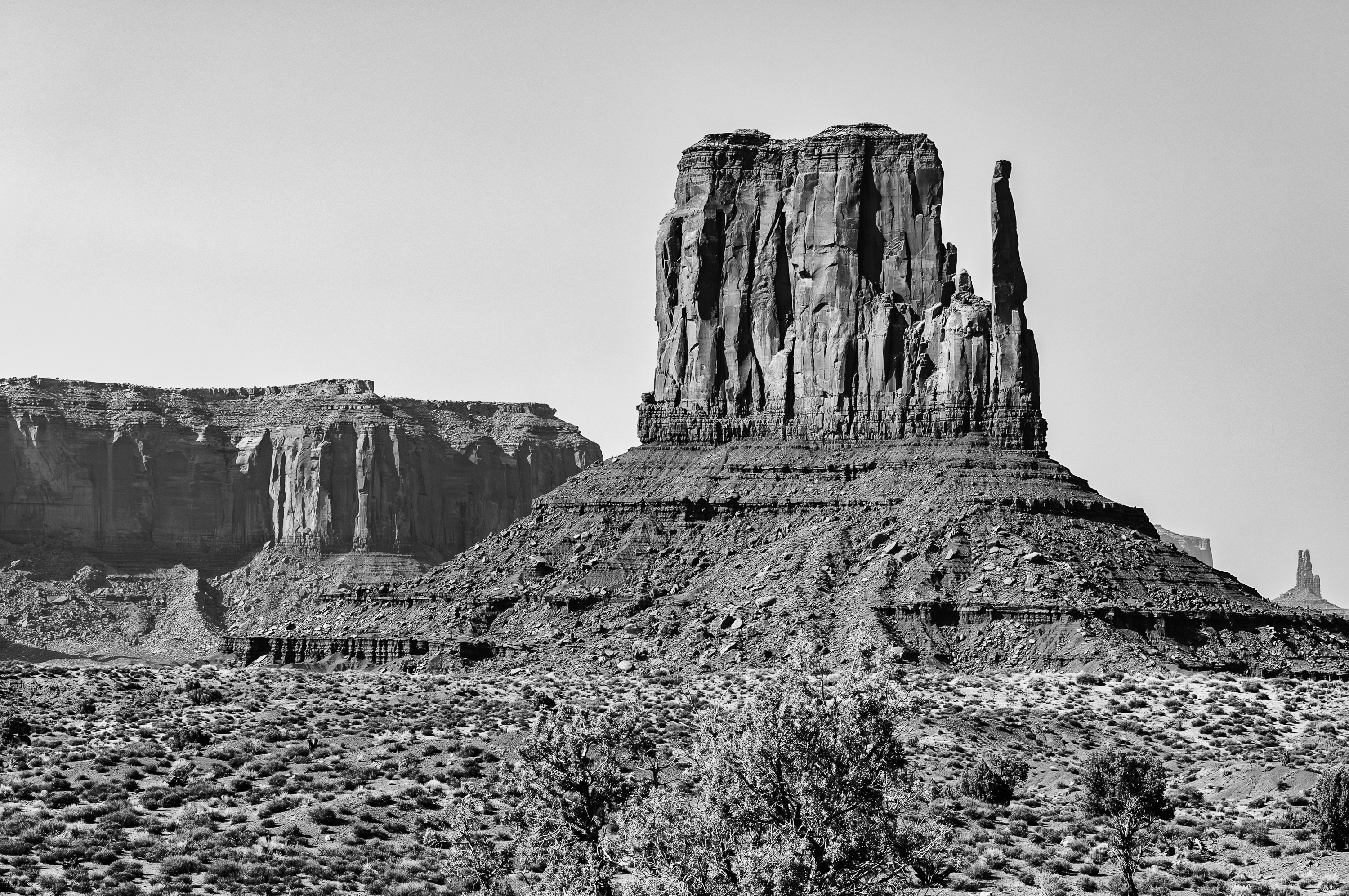 Monument Valley entre l'Arizona et Utah appartenant aux indiens Navajos. Fabuleux site cinématographique.