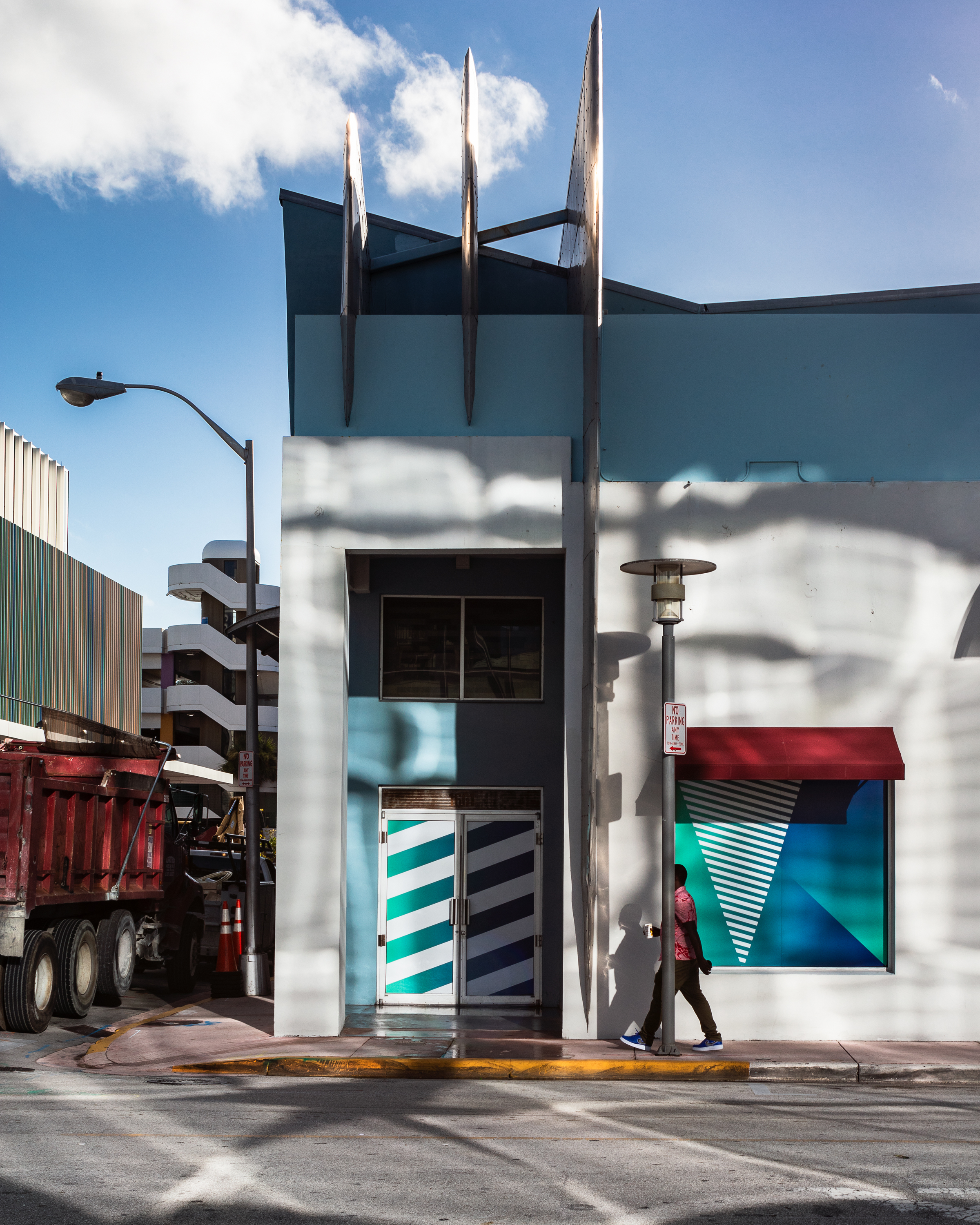 Street in South Beach, 2017. Archival pigment print. 40 x 32 inches. Edition of 5.