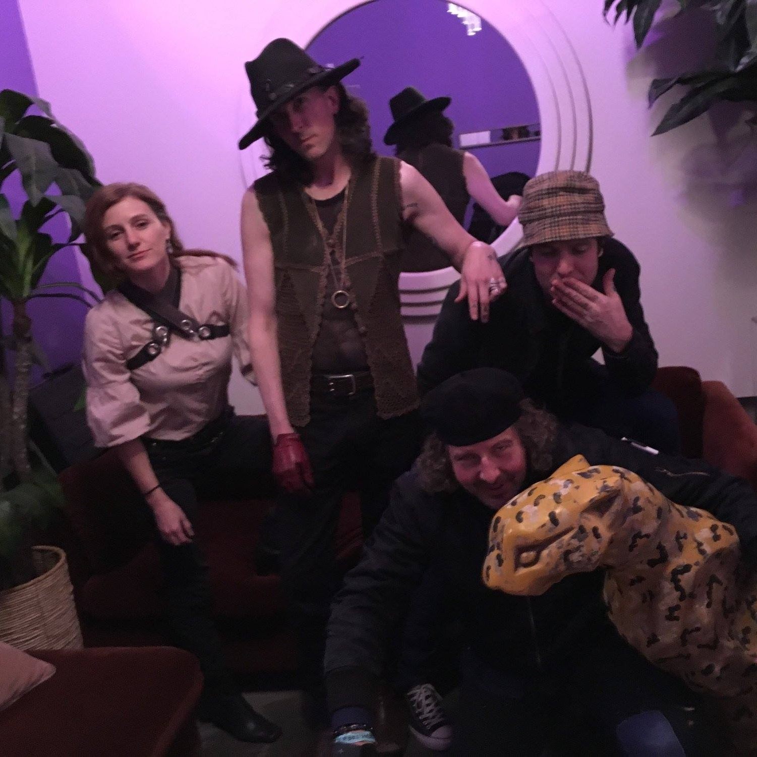 Backstage with Human Beast from collab gig with Martin Rev April 15 2018. Elsewhere, NY. 