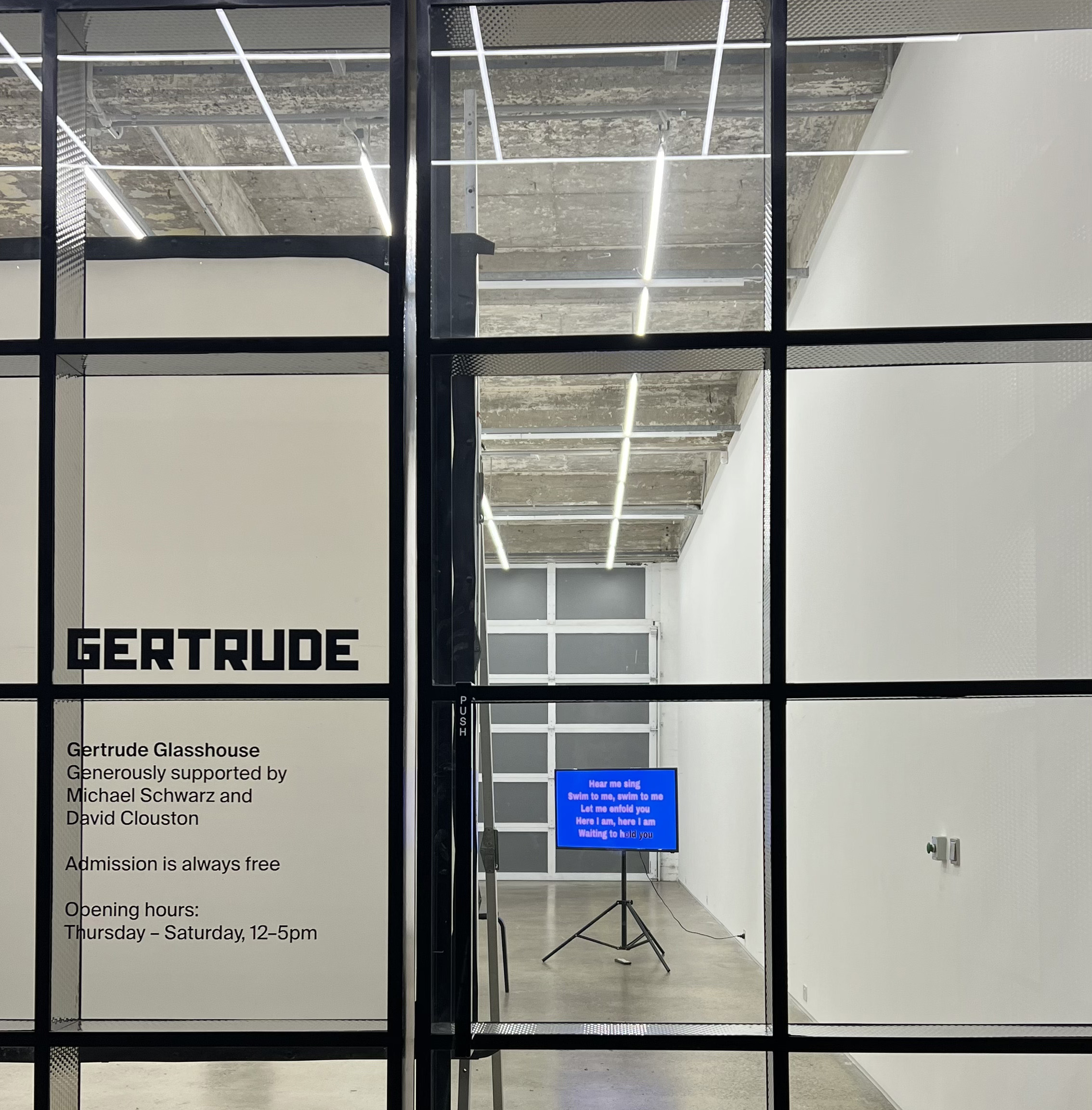 Lyric Video for Kenneth Suico performance as part of Contact High program at Gertrude Glasshouse