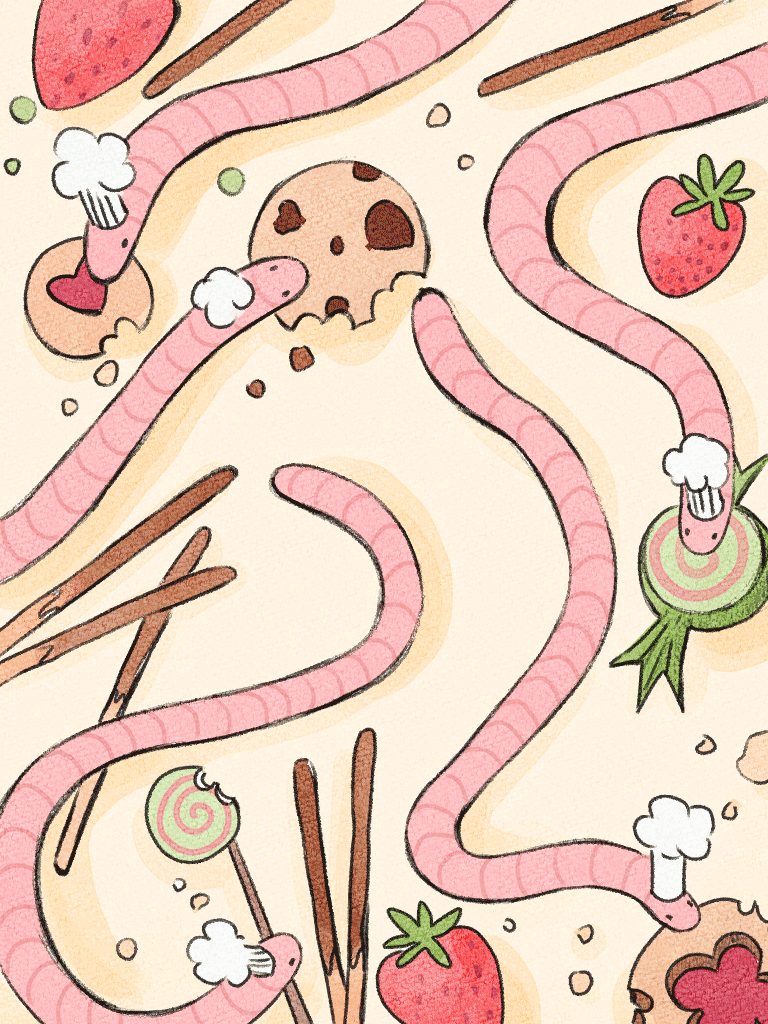 Worm Wants Sweets (App/Game). 2024