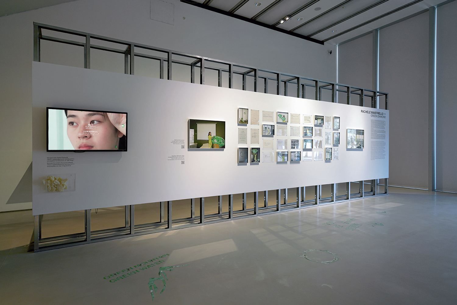 Rachele Maistrello, Green Diamond. Installation view at MAXXI Museum, 2021. © Luis Do Rosario. Courtesy of MAXXI Museum and the artist.