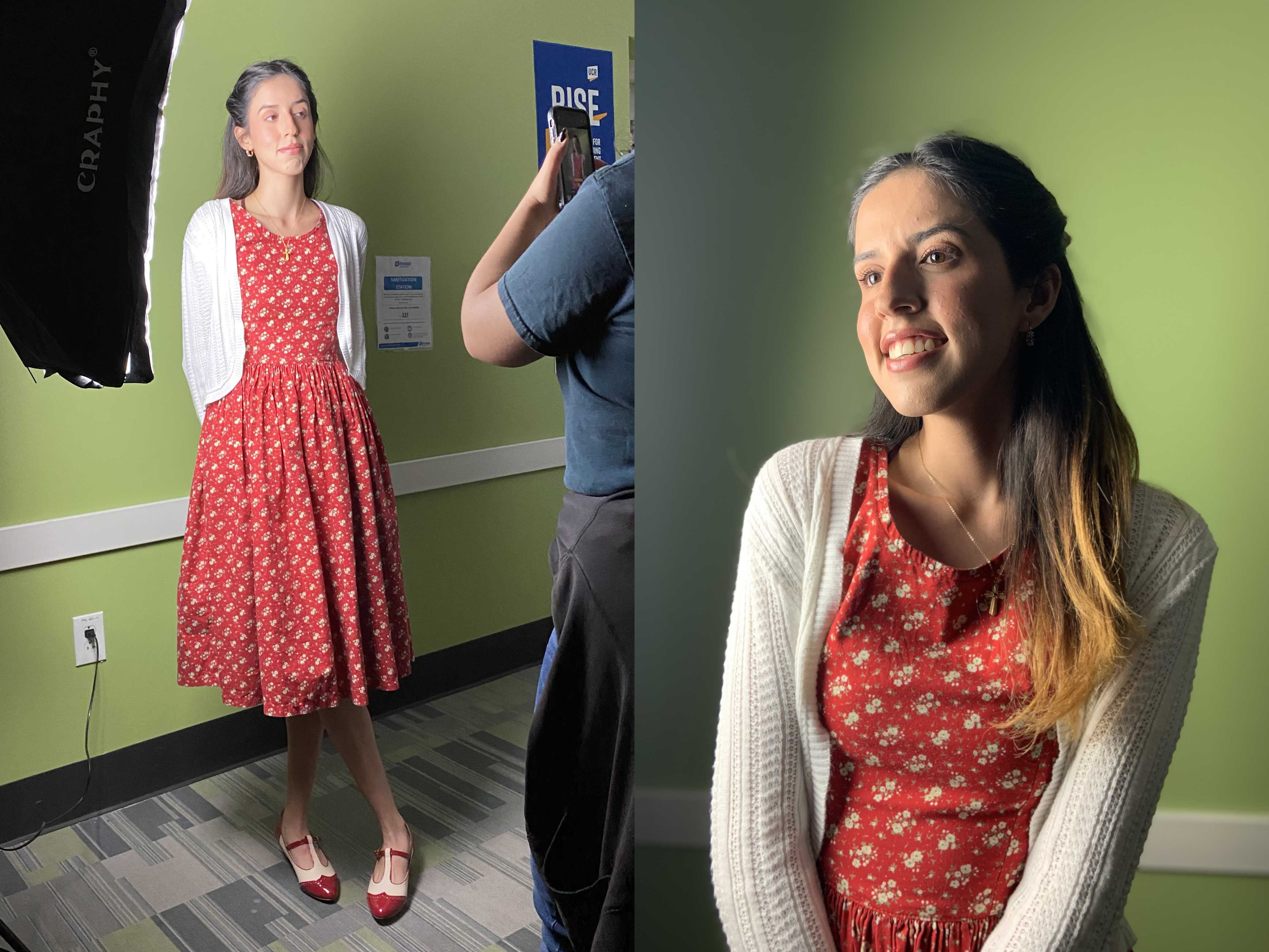 Maria Jos&eacute; religiously wears her cross necklace. Pun intended.
