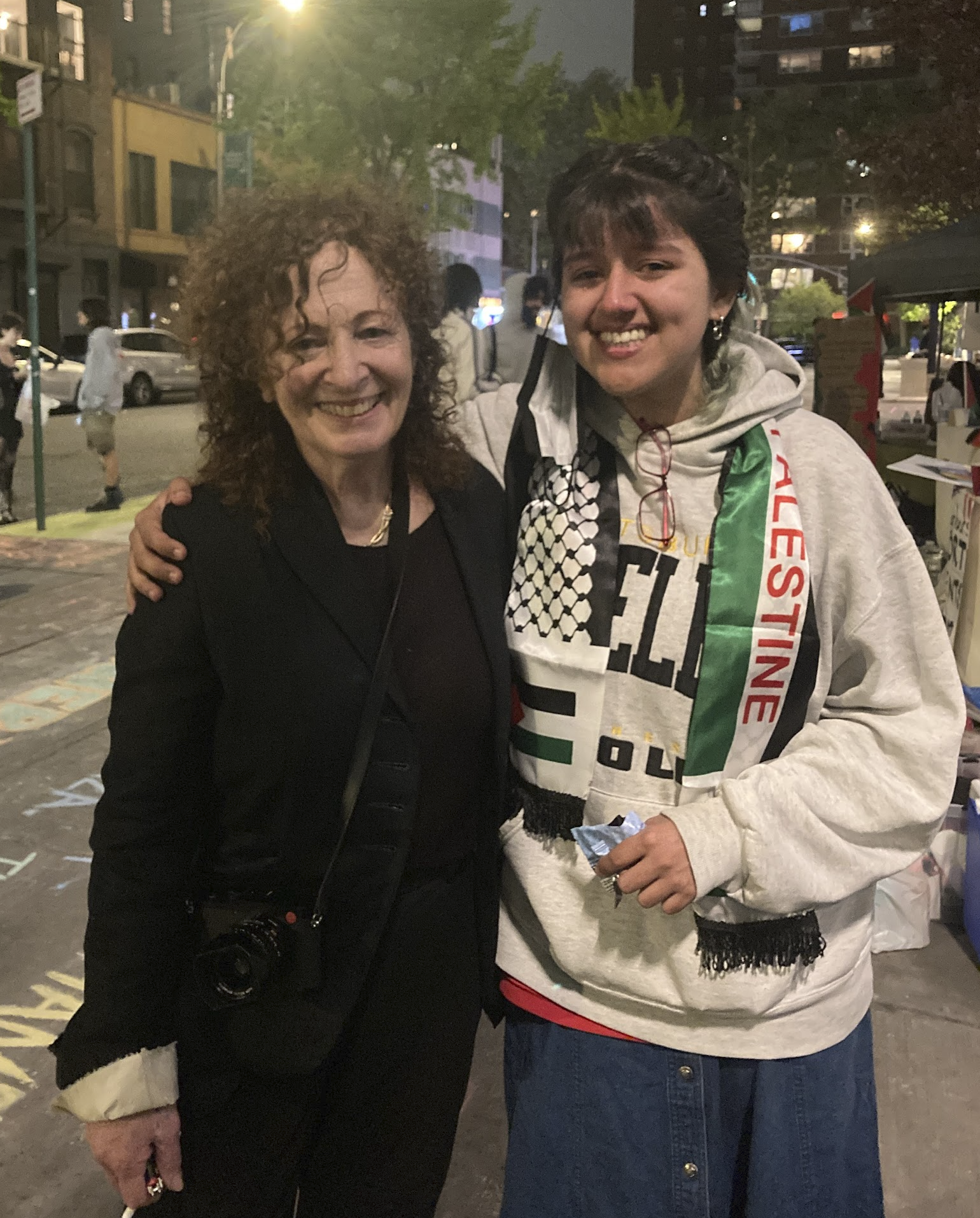 I met Nan Goldin at the FIT encampment