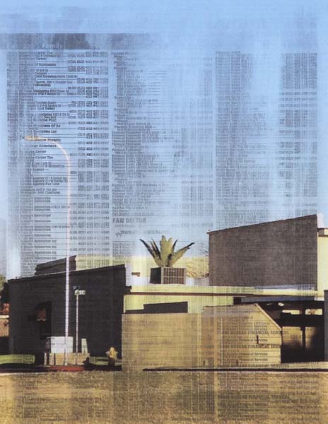 Phoenix, Arizona in Two Inadequate Descriptive Systems 6, 11 x 8 1/2. Inkjet Print on Archival Xerograph.