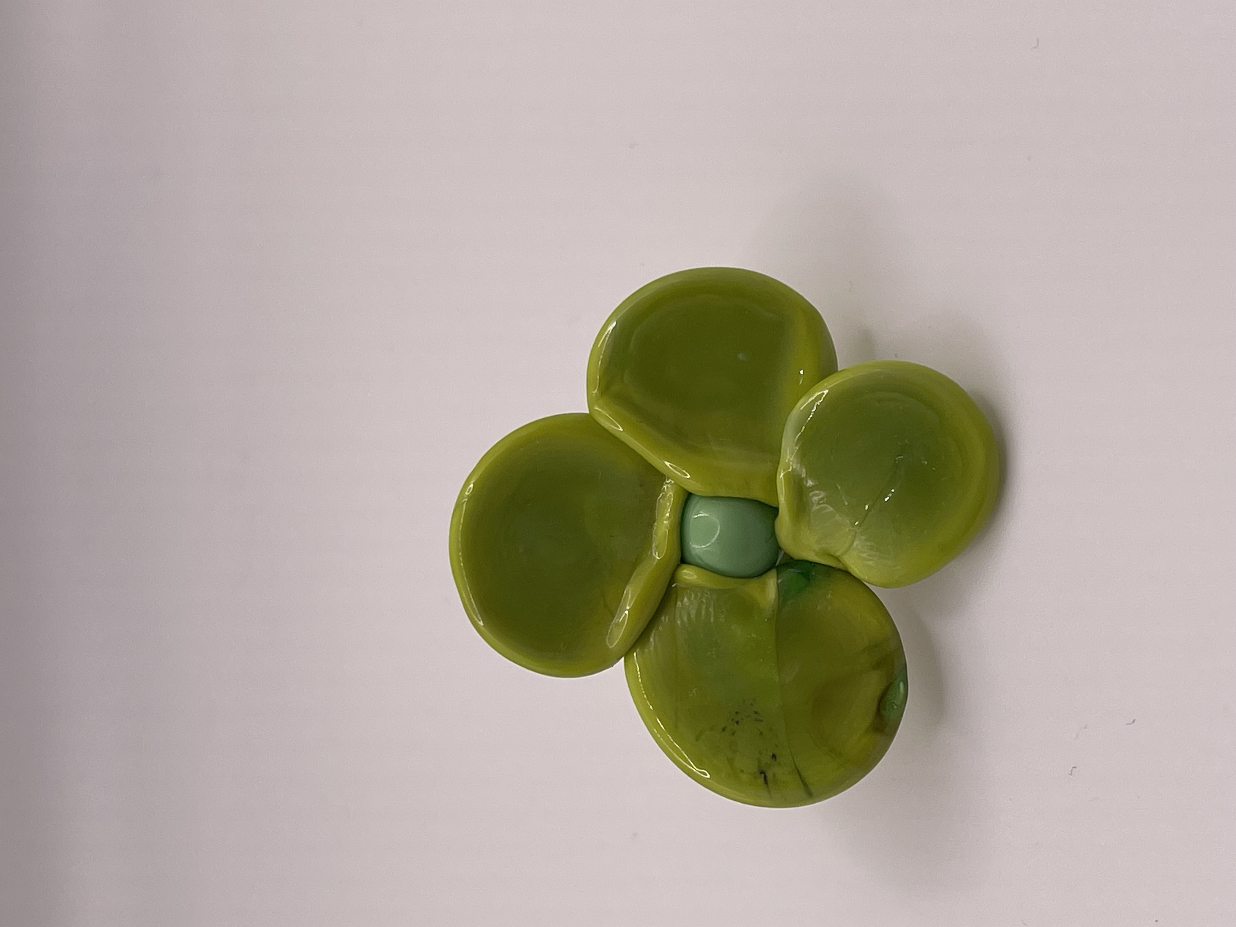 Flower Lapel Pin, Glass, 2024