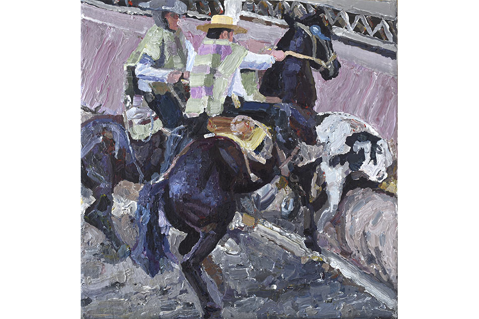 Álvaro OyarzúnDuopolio, 2017Acrílico sobre tela30 x 30 cm