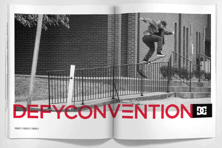 DEFY CONVENTION Marketing Examples - 2 Page Spread