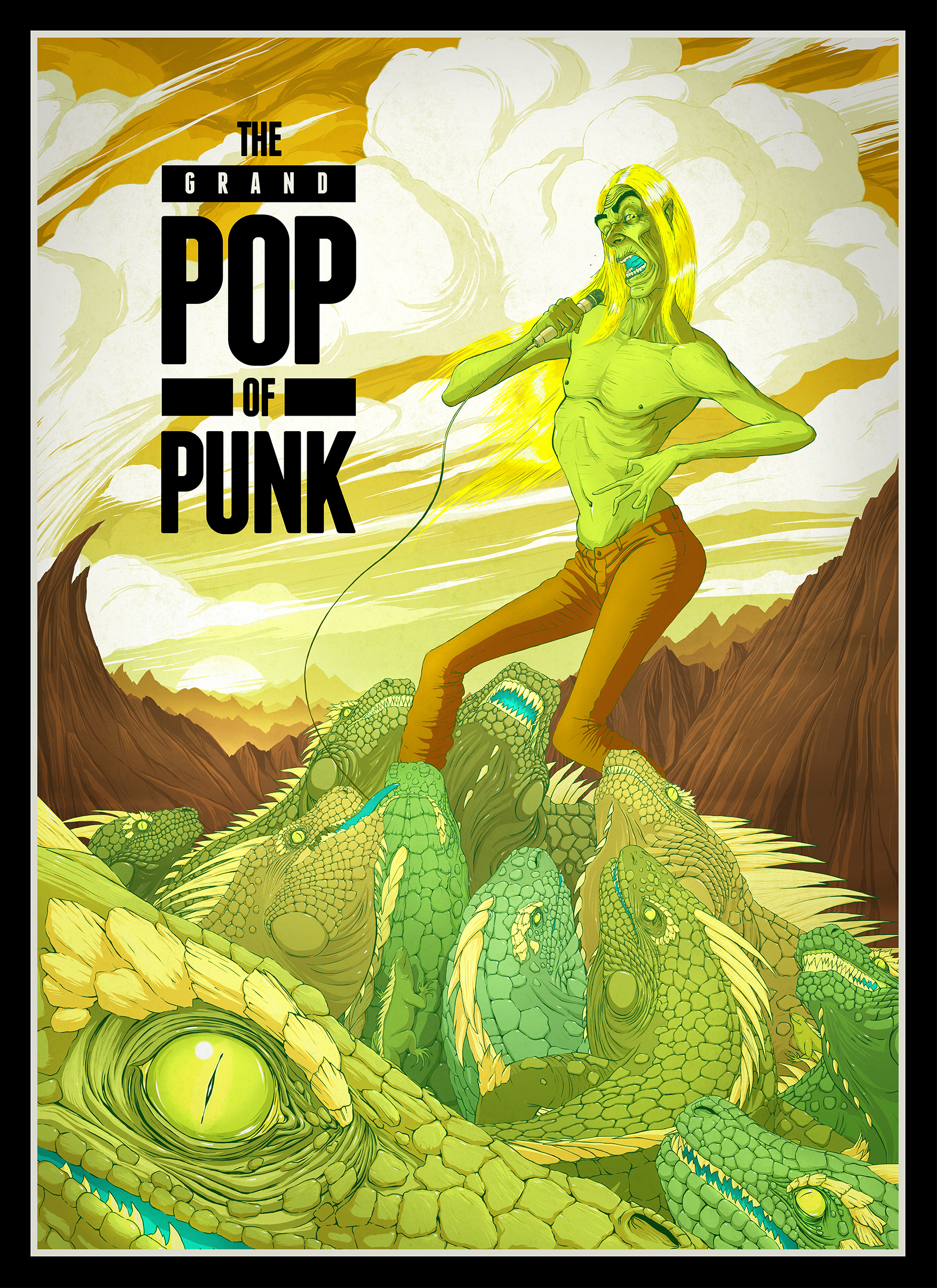 Iggy Pop poster - part of a series I made for some of my favourite bands.
