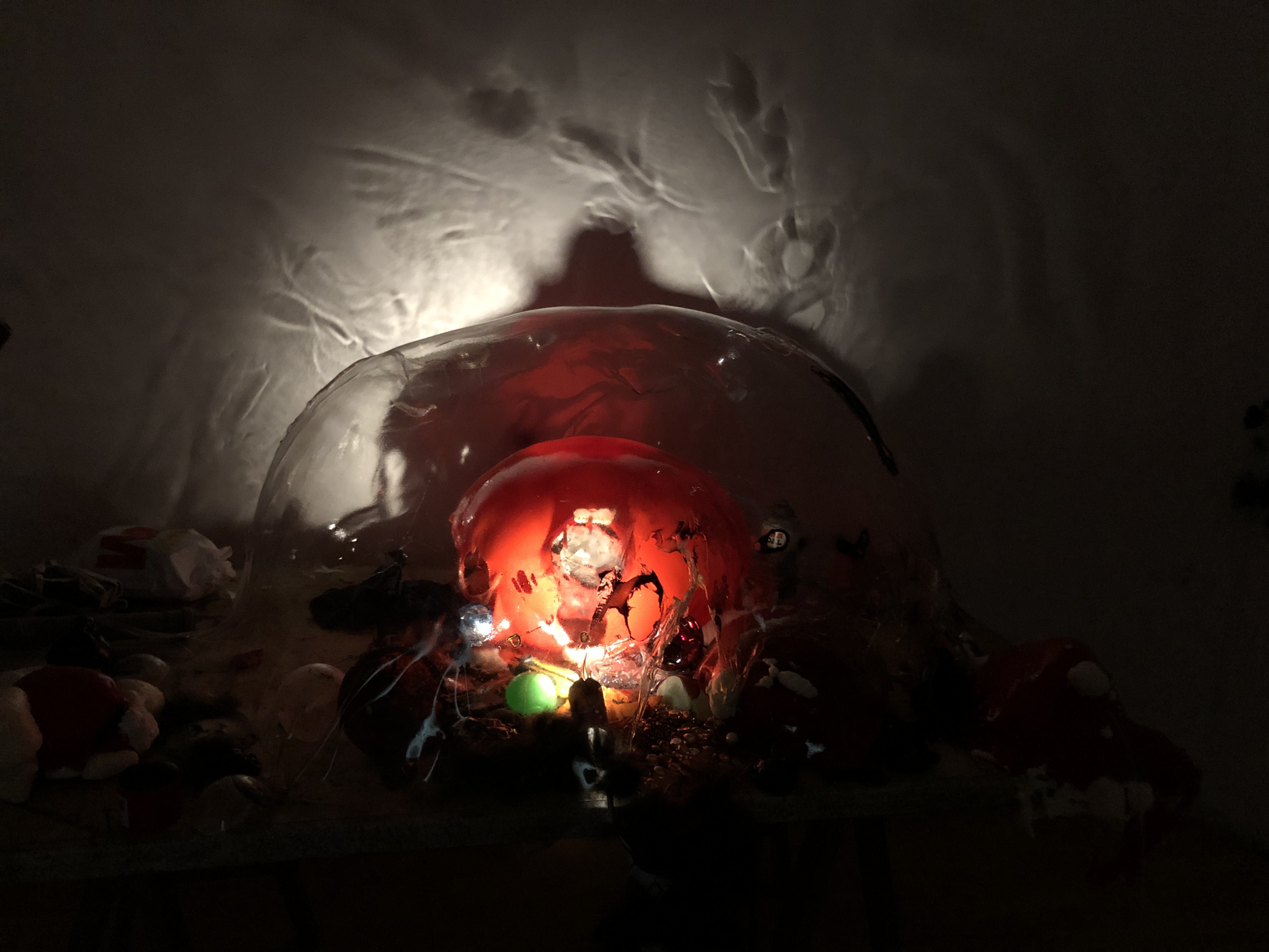 The Papricator (detail), 2024, installation view, app. 200 x 150 x 100 cm., various plastics