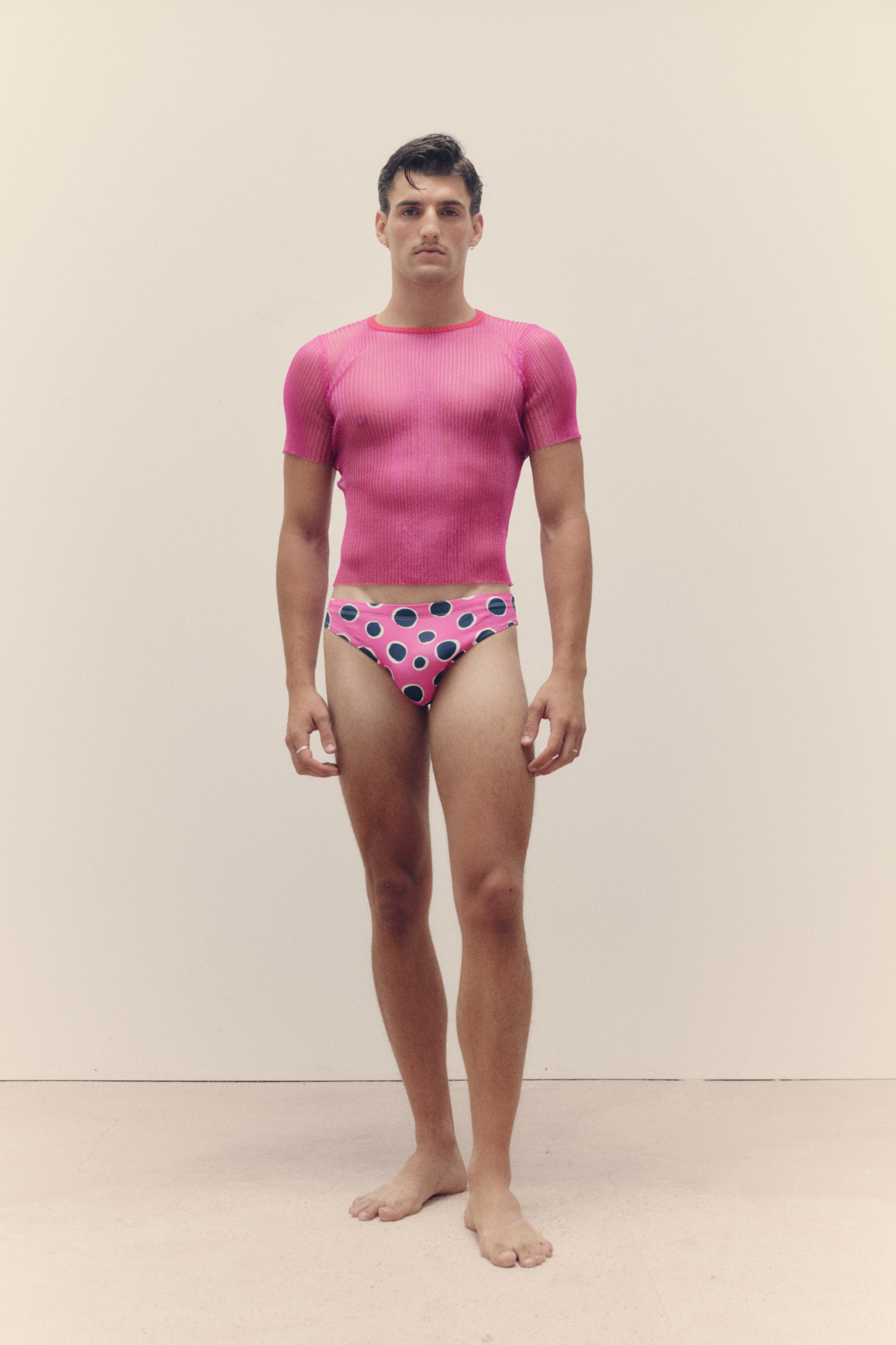 Kristal Pink Knit T-shirt