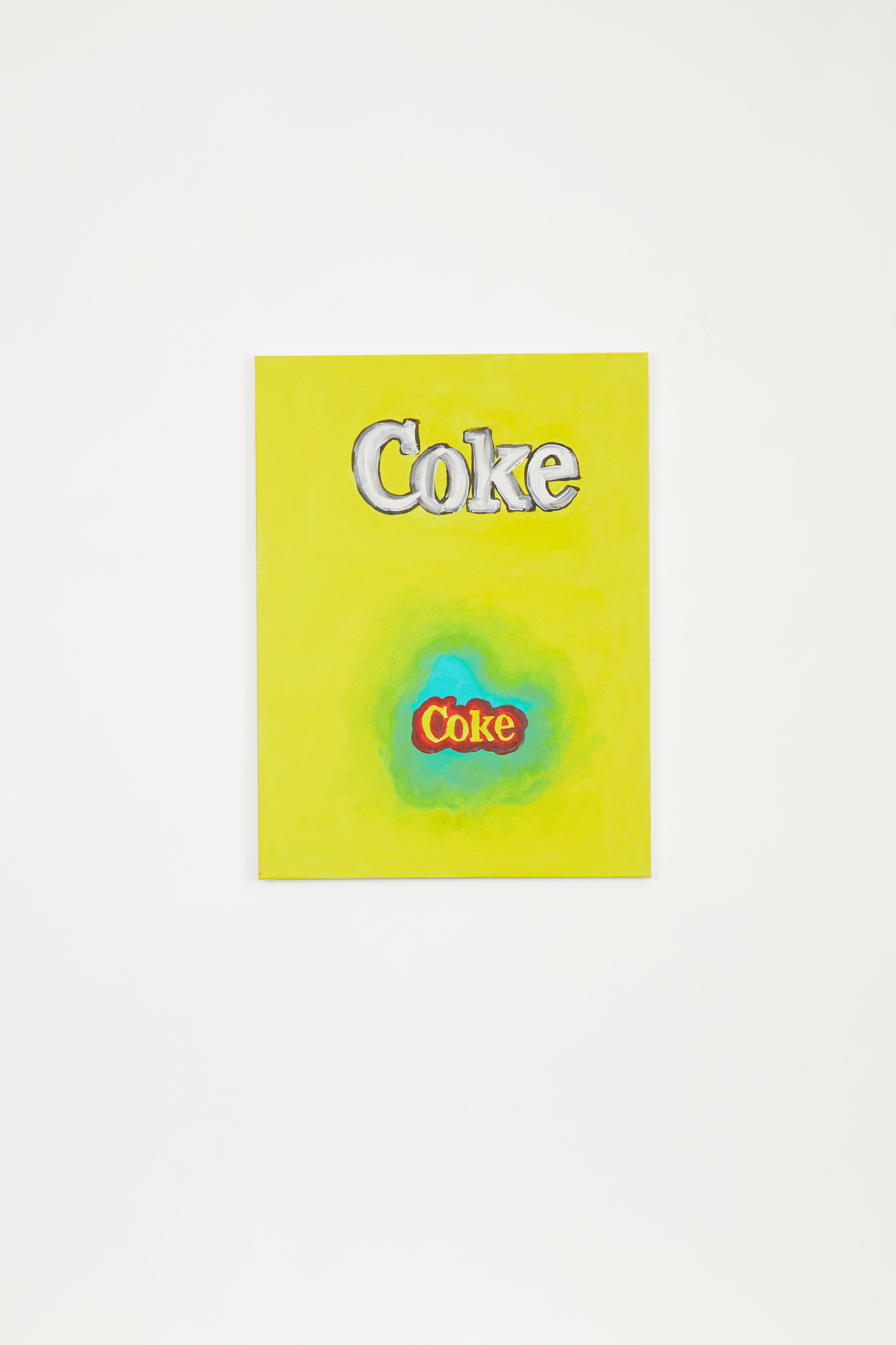 Untitled (Coca Cola #36), 2019, Acrylic and ink on canvas, 24 x 18 in.