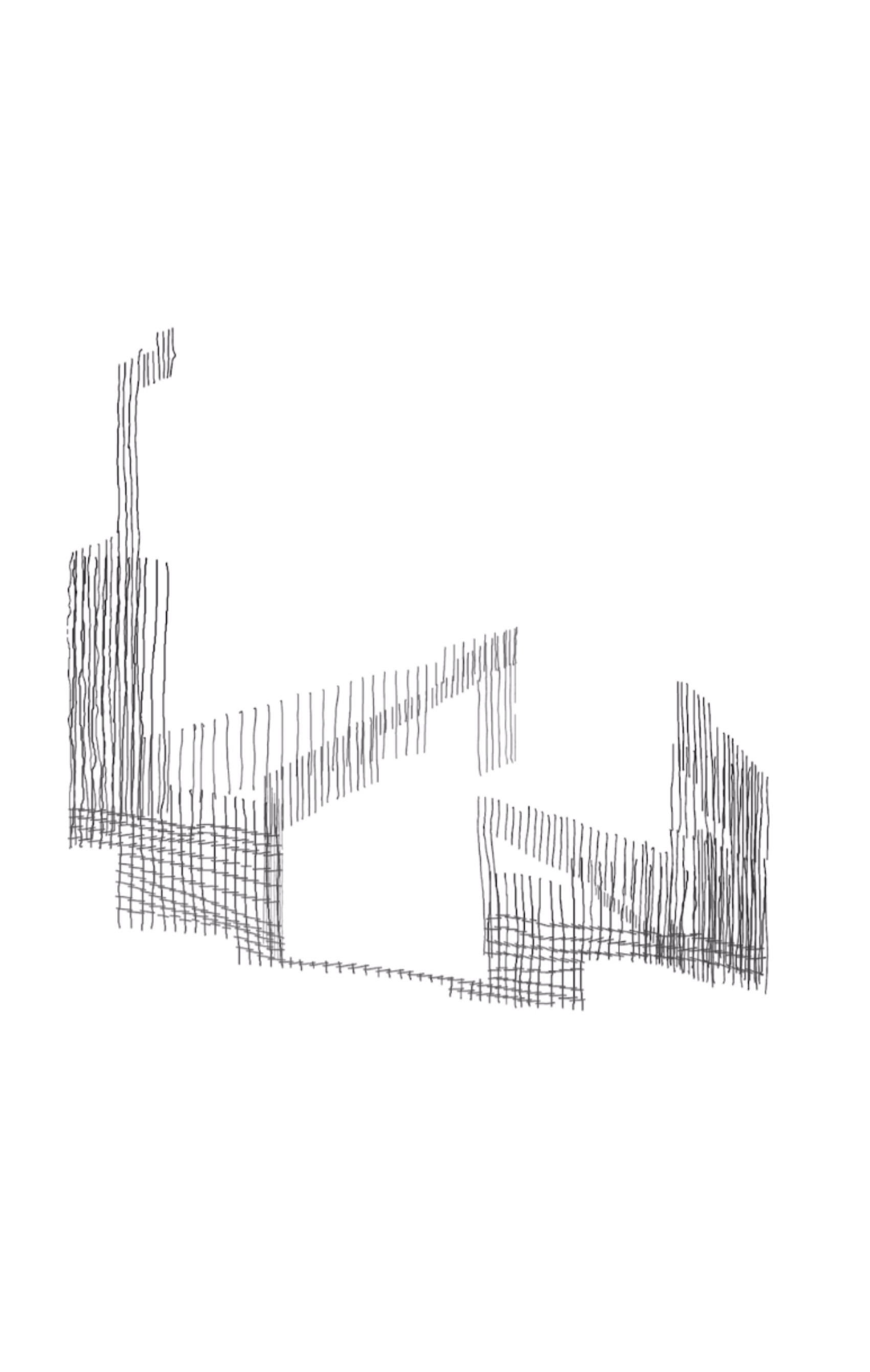 "structures of human interaction", 2025, three-dimentional drawing