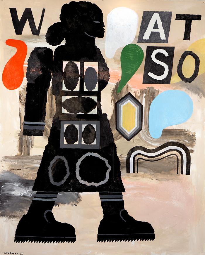 So What, 2020, Acrylic on paper, 60 x 48 in. (On museum loan-2024)