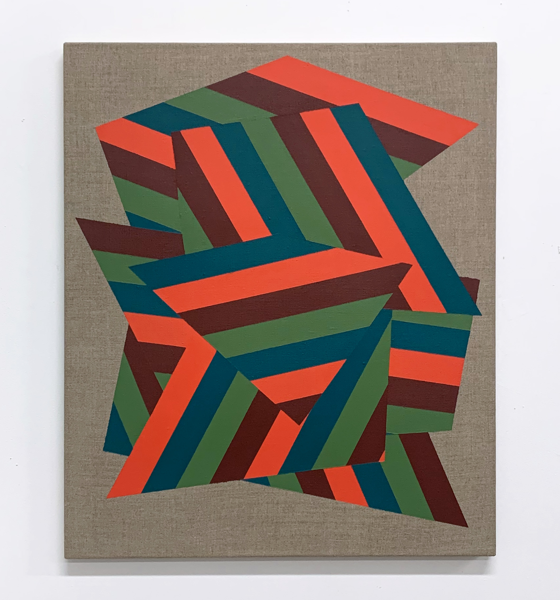 Lineae LXX, 51cm x 61cm, acrylic on linen, 2021 - £500 (previously £900)