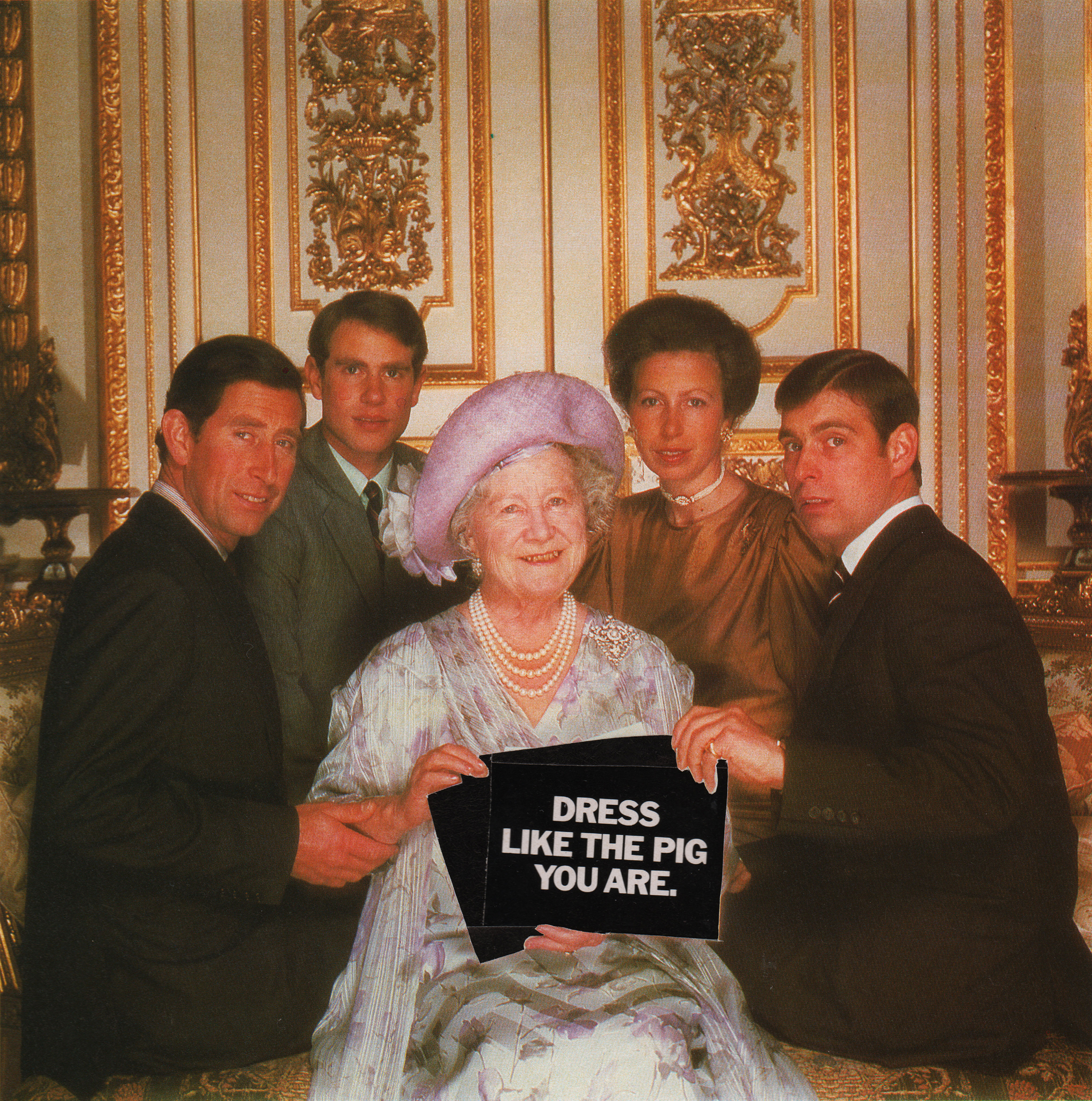 Dress Like the Pig You Are, 2014, photomontage, 23 x 27.8 cm