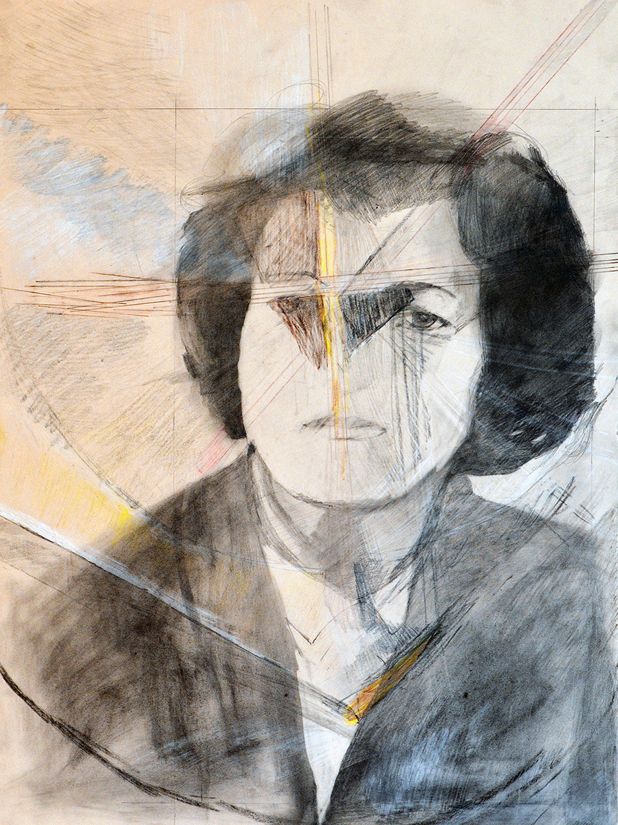 Ekaterina 30x22"  graphite and colored pencil on paper 2019