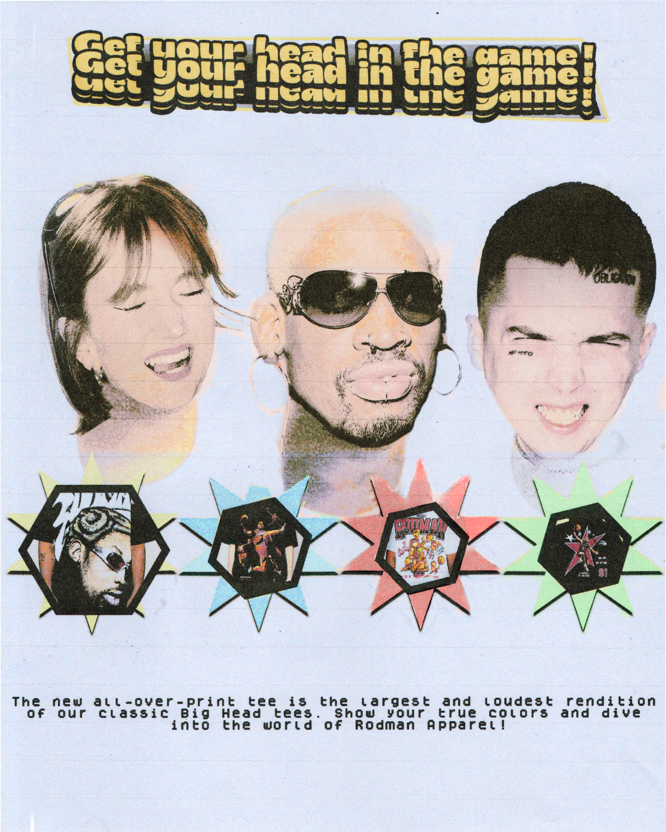 dennis rodman apparel ad campaign (2024)