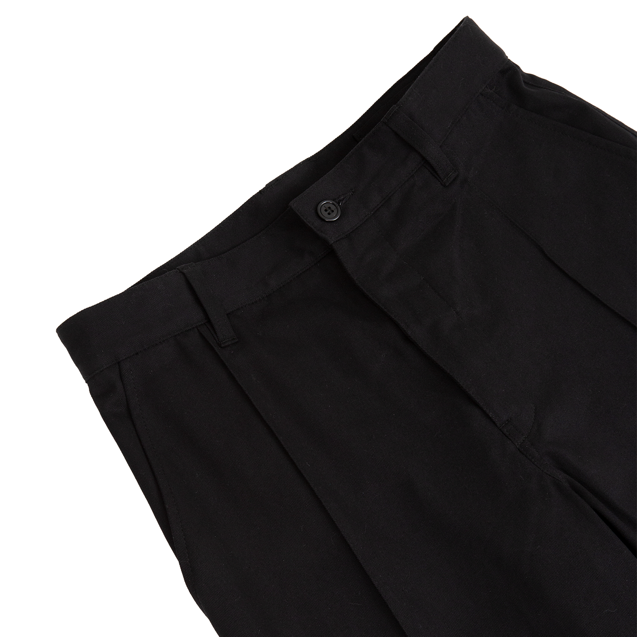 Straightforward Pant - Black Cotton Drill - James Coward