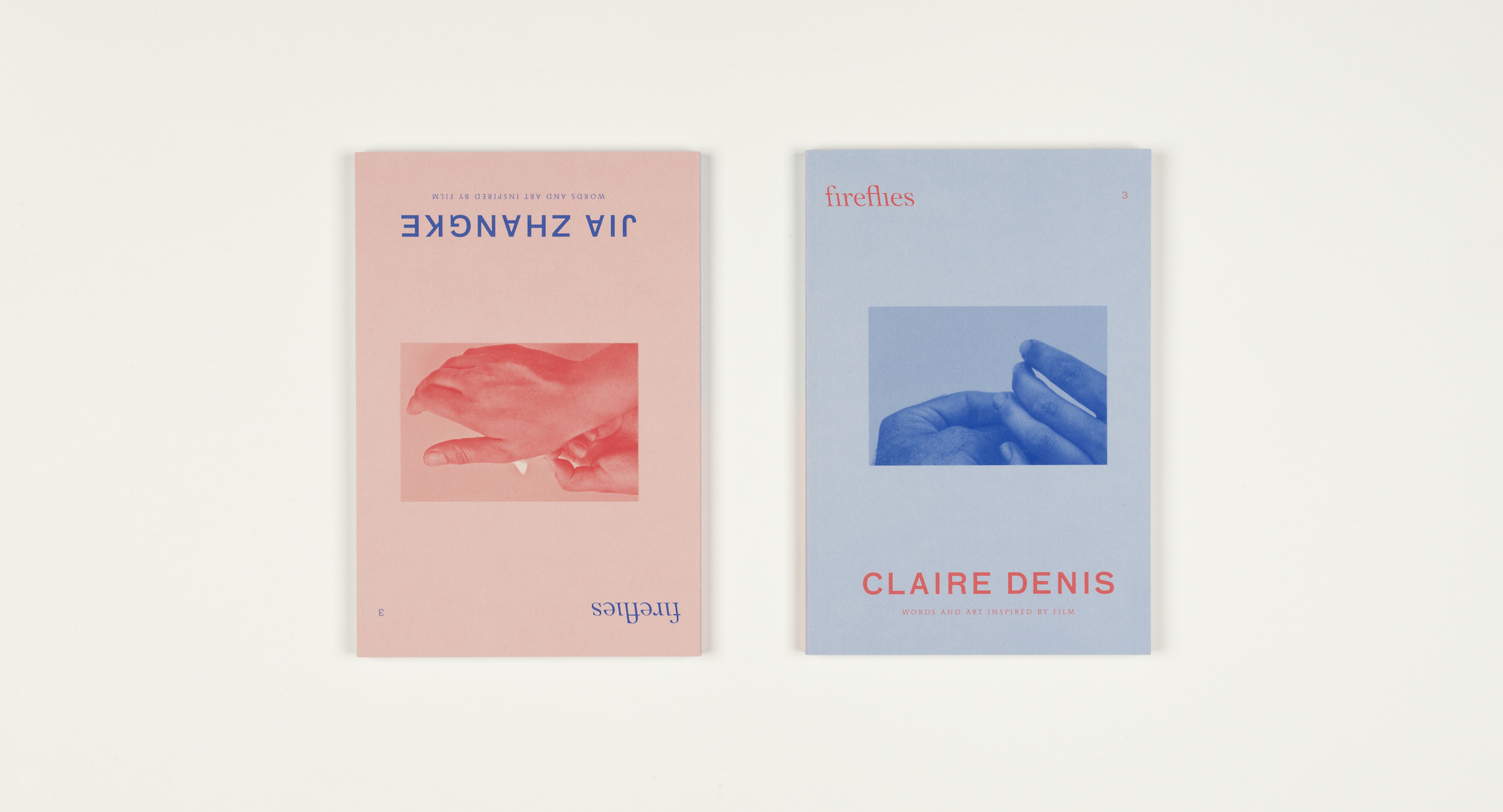 Fireflies Issue 3 covers, featuring film directors Claire Denis and Jia Zhangke