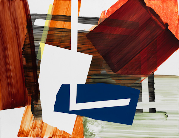 Untitled, acrylic on board, 42" x 54", 106cm x 137cm 