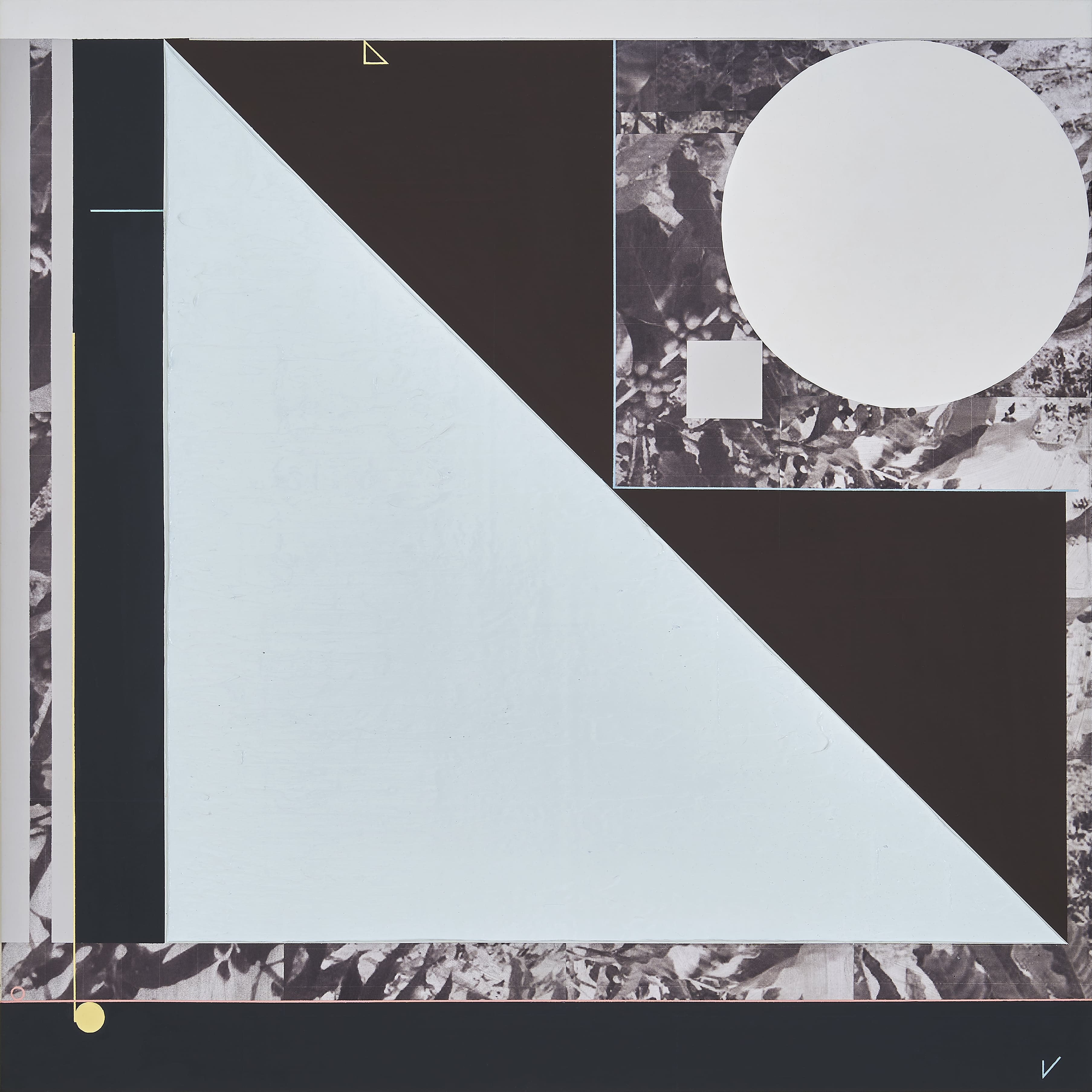  A Coffee Farm, 2020, Acrylic and Photo-Collage on Canvas, 73 x 73 cm