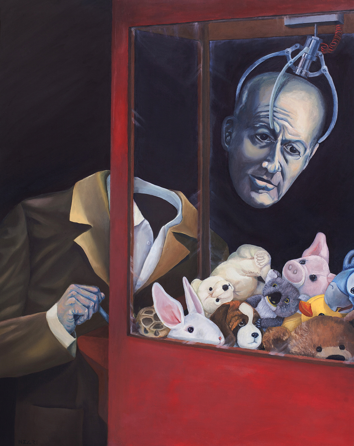 The Last One - Oil on canvas 73x92cm (Series of 25 Prints Available at Atelier des Jeunes)