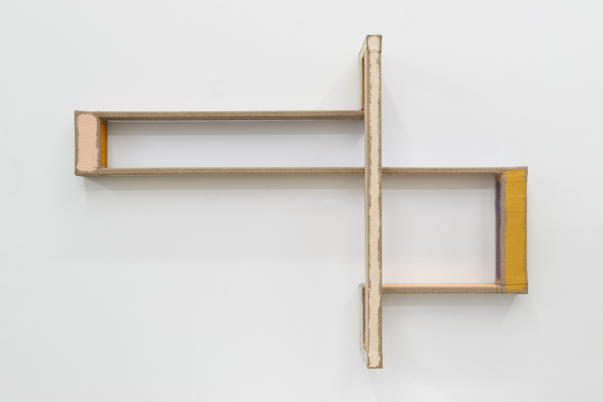 Utterance 3, 2019Mild steel, Belgian linen, acrylic paint25" x 36 &sup1;&frasl;₄" x 6 &sup1;&frasl;₄"