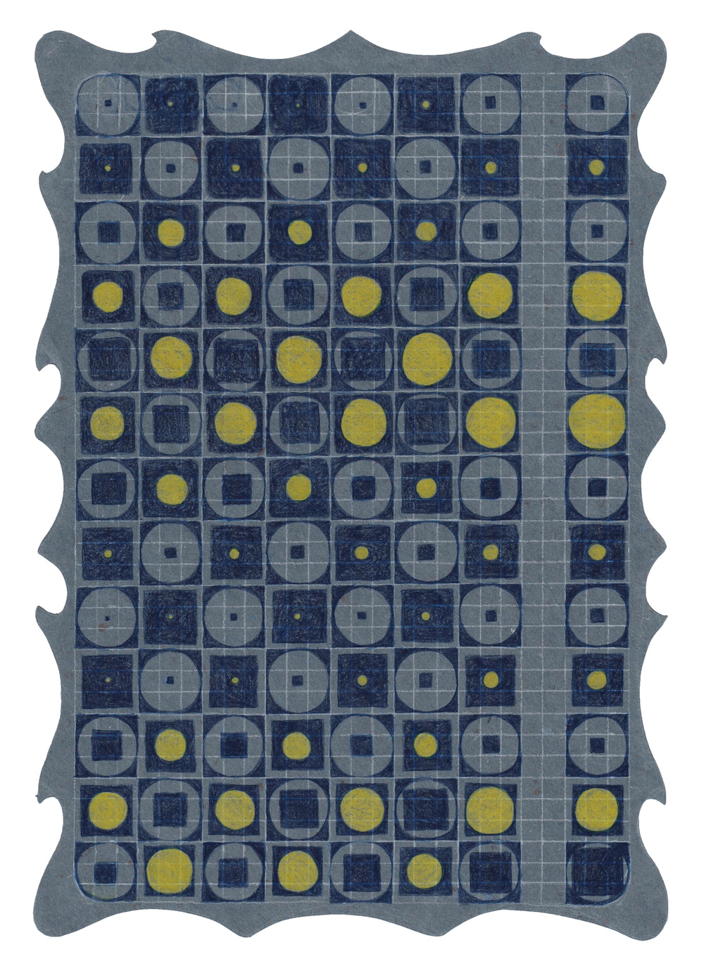 twinkle twinkle, pencil on denim paper; 29.5 x 42.5