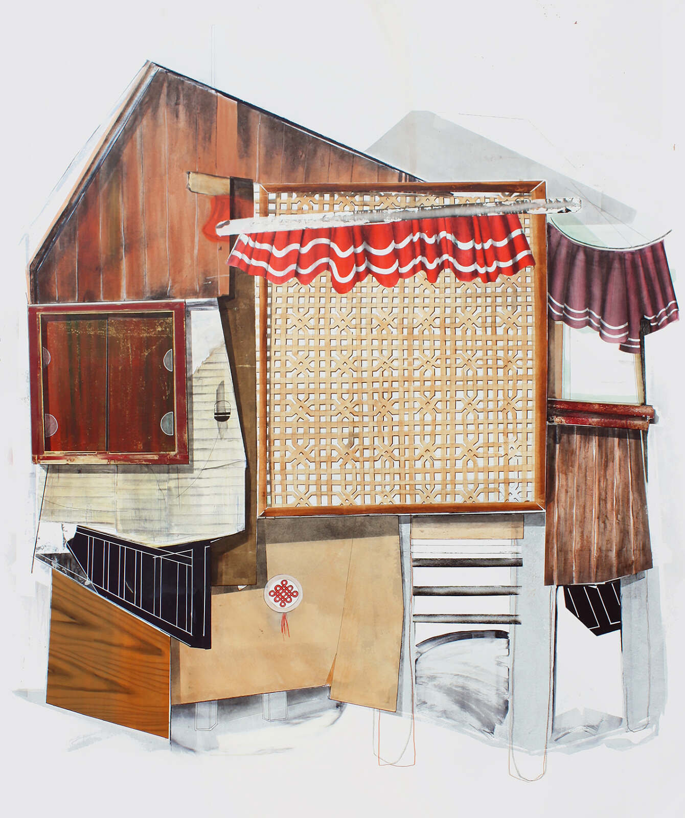 3X, acrylics and oil on canvas, 220 x 180 cm, 2017