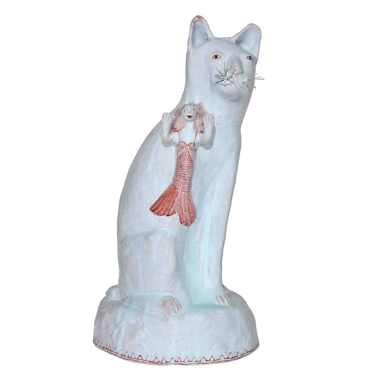 Mermaid Cat, 9.4.2010Glazed ceramic stonewareHeight 40cm