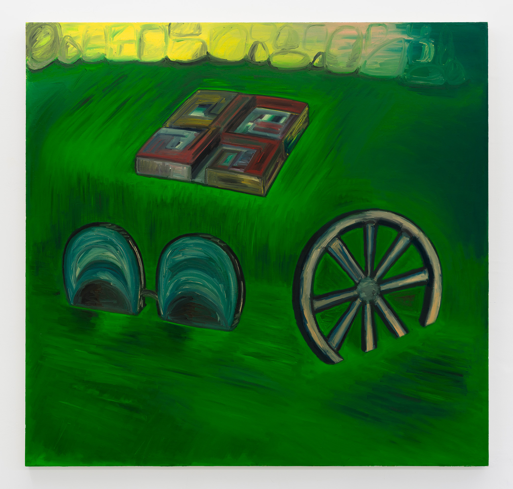 Lise Soskolne, God's Green Earth, 2025, Oil on canvas, 60 1/4 x 62 3/4 in. 153 x 159.4 cm.