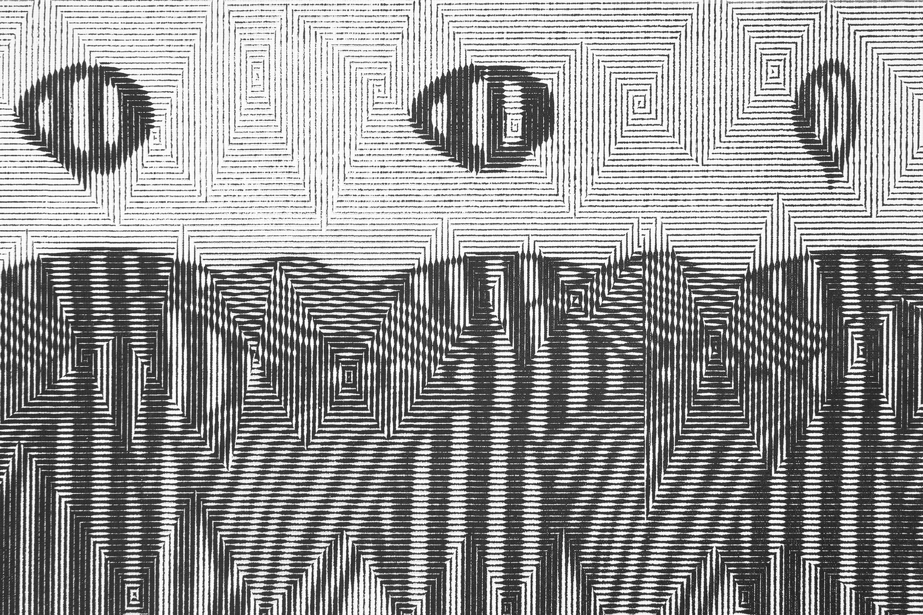 (Detail) - Assembly Flag, 2022, double sided screen print on ripstop nylon, 57 x 78 inches