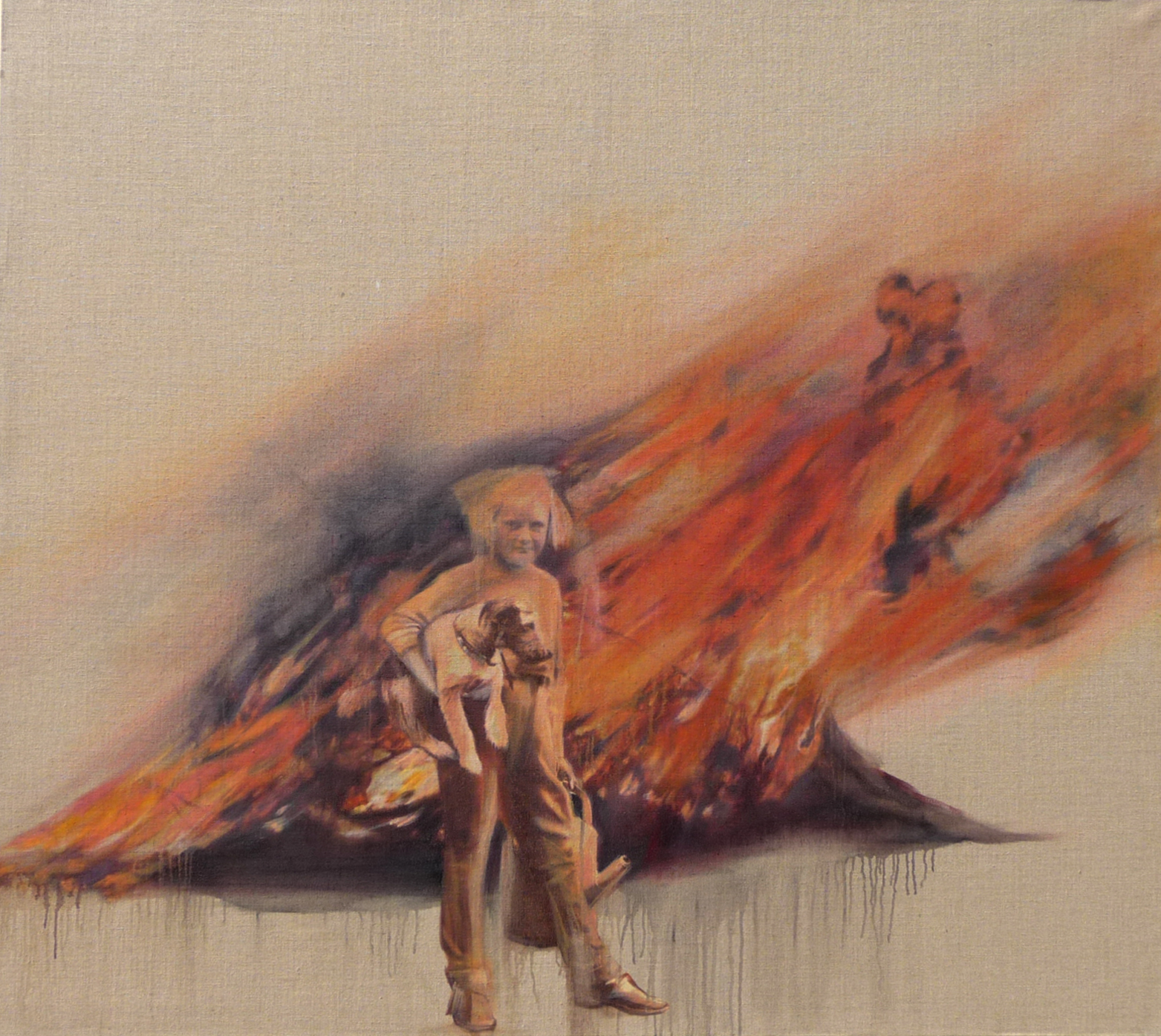 2009 — „Gestern“/„Yesterday“ — 170 x  190 — Öl auf Naturleinen/Oil on Canvas 