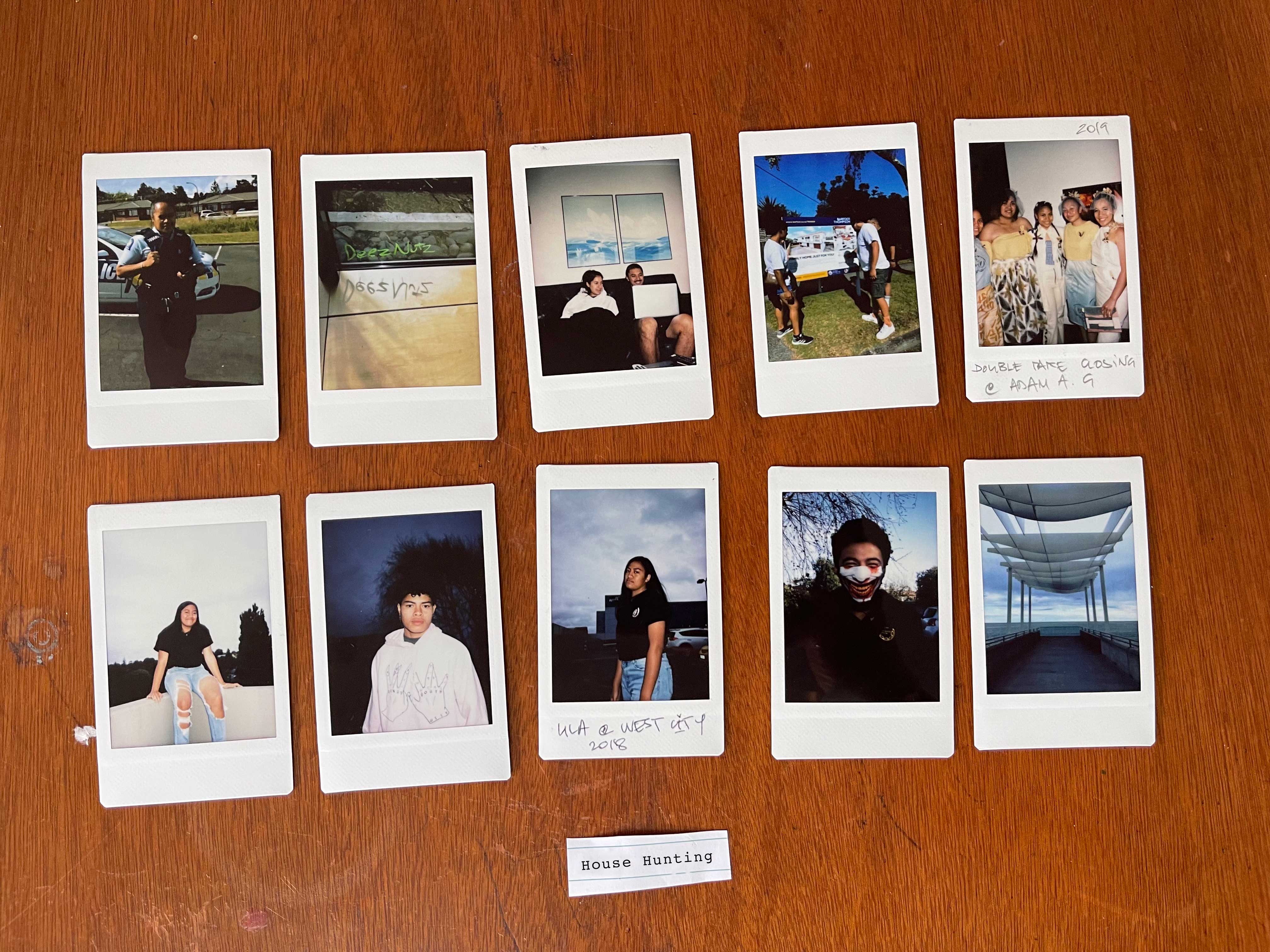 House Hunting, set of 10 instax polaroids, 2017-21