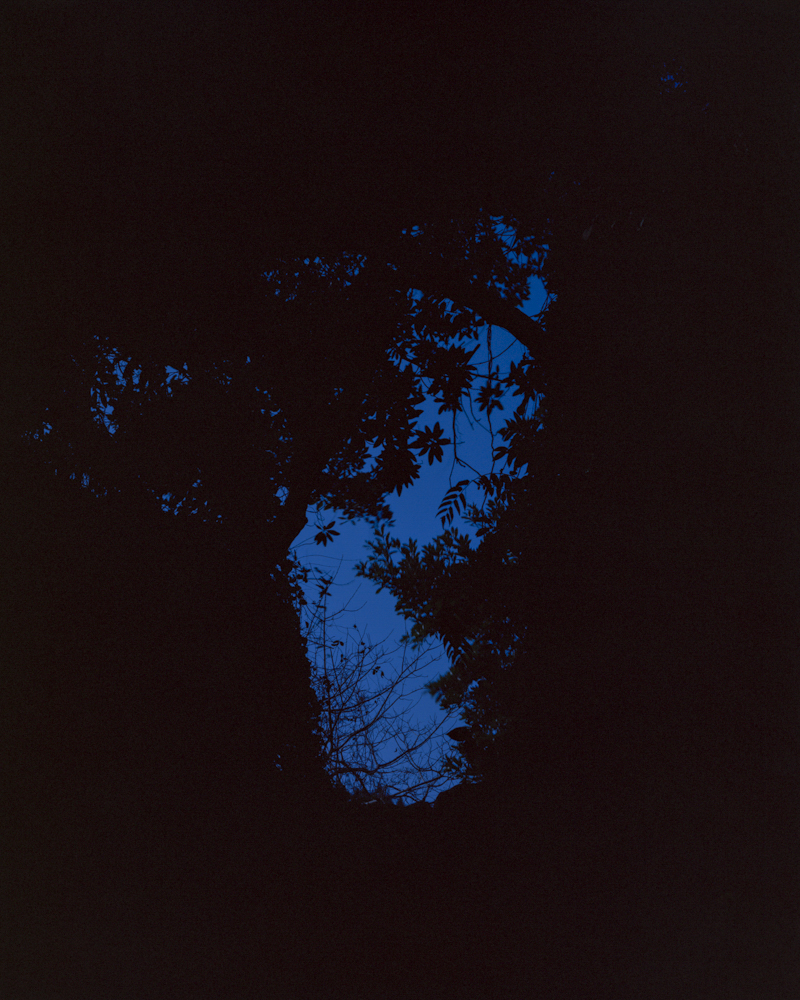 View Point Blue #Monjugial Imperial Japan's Millitary Base Cave, 137x109cm, Pigment Print, 2019