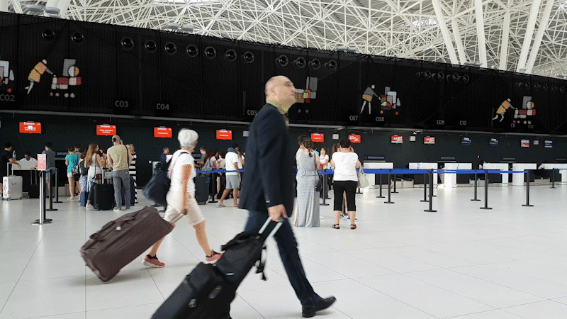 Pilgrims, 2016 Zagreb Airport Video installation proposal 